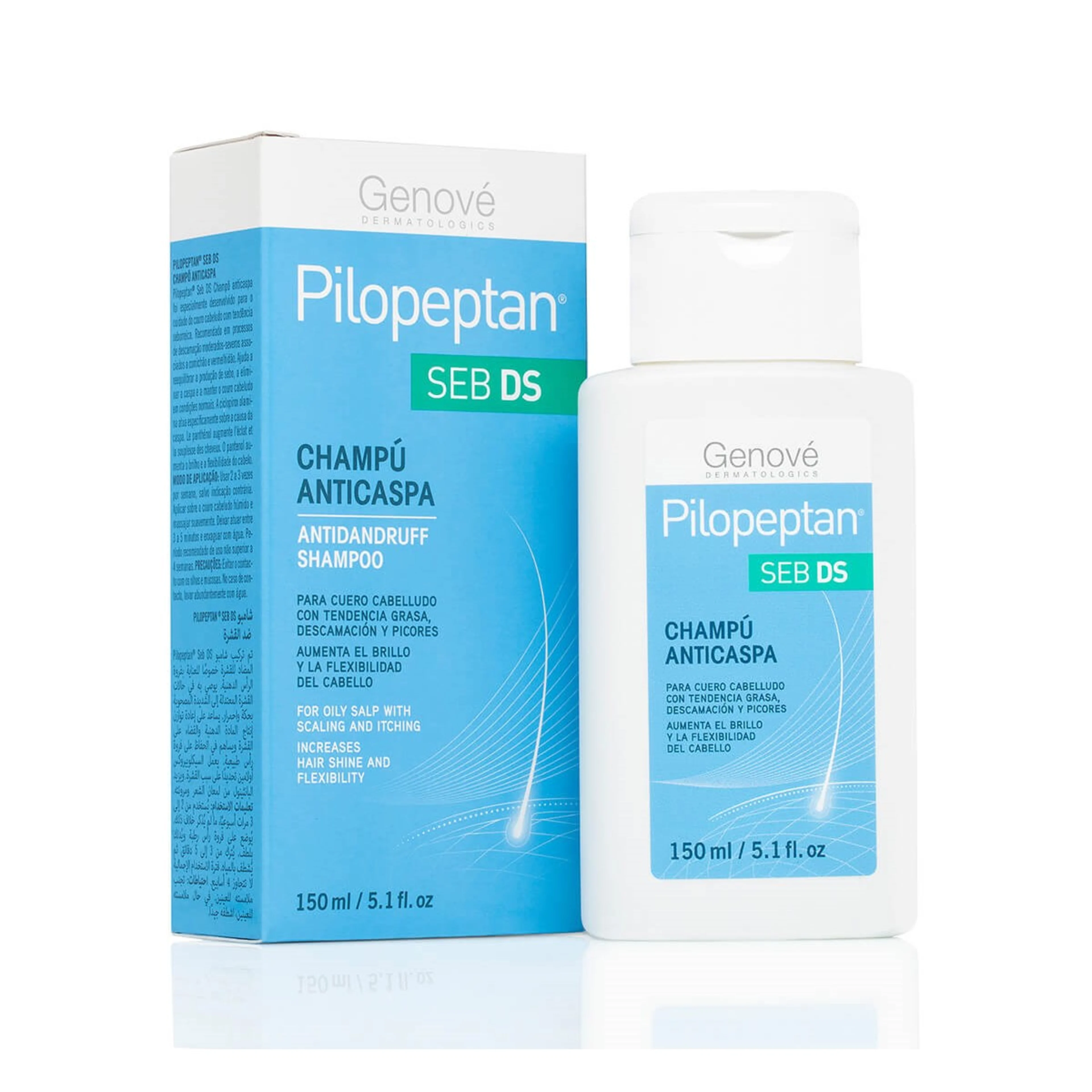 Genové Pilopeptan Seb Ds Shampoo Anticaspa Con 150 Ml