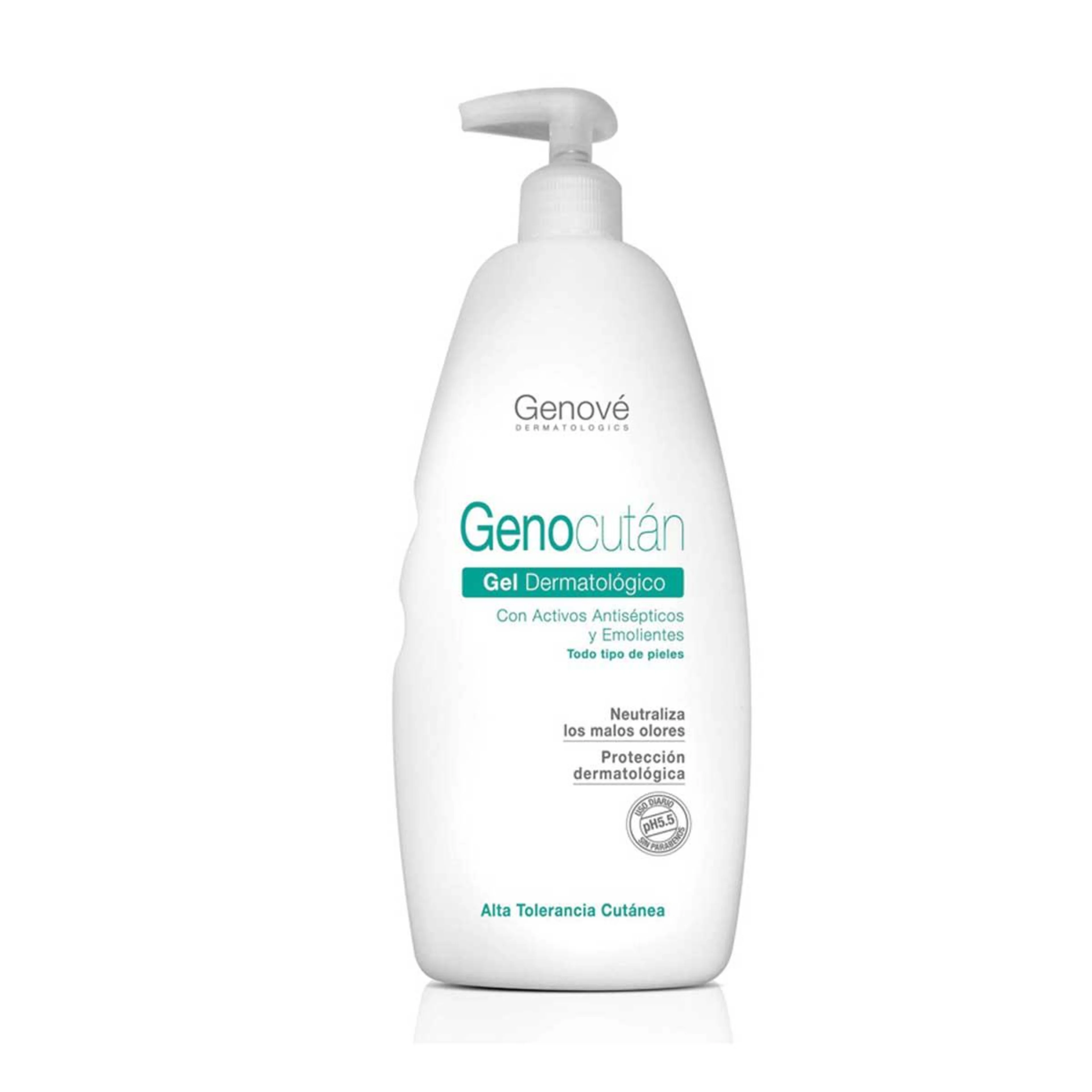 Genocután Gel Dermatológico Antiséptico Y Emoliente 500 Ml