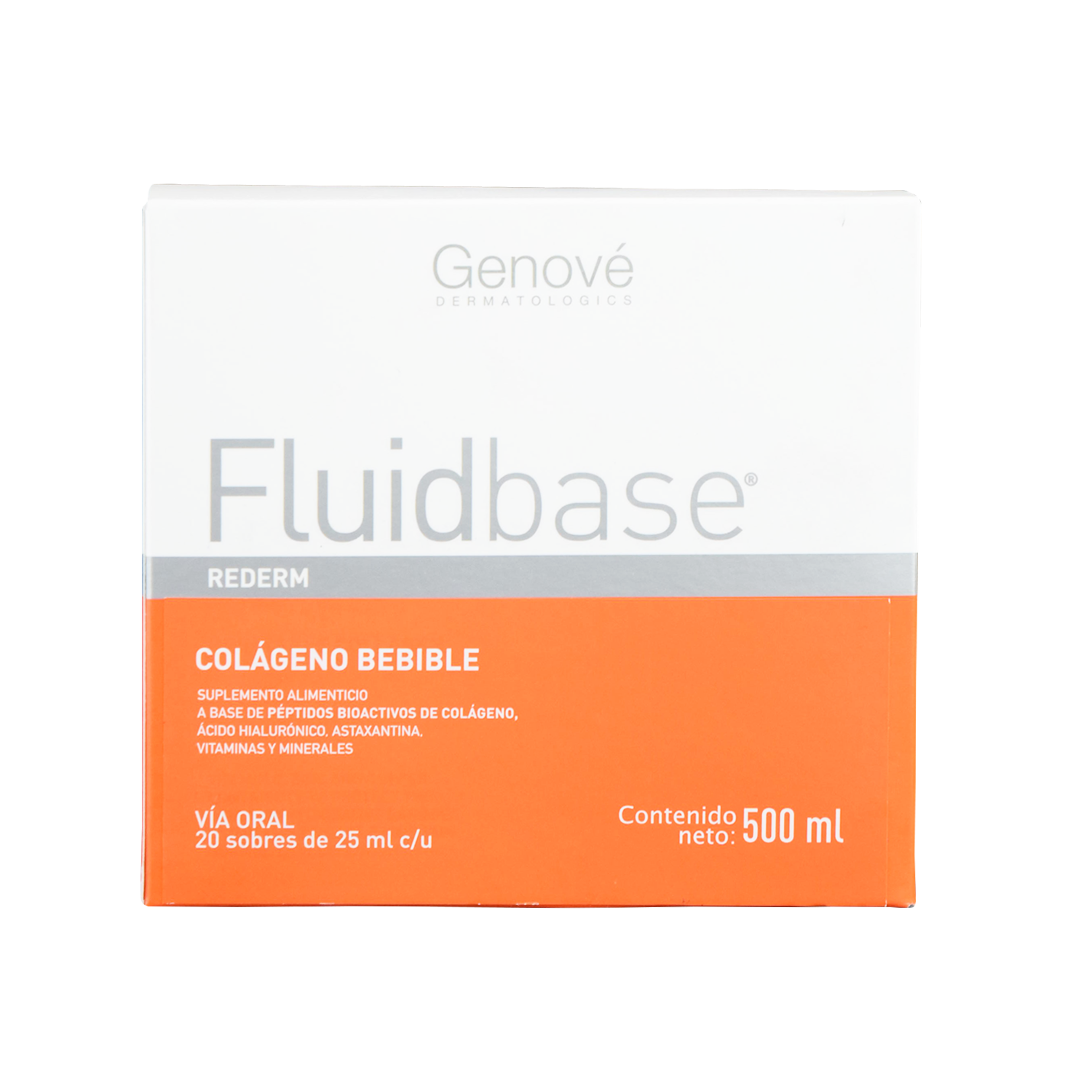 Genové Fluidbase Rederm Colágeno Bebible 20 Sobres De 25 Ml