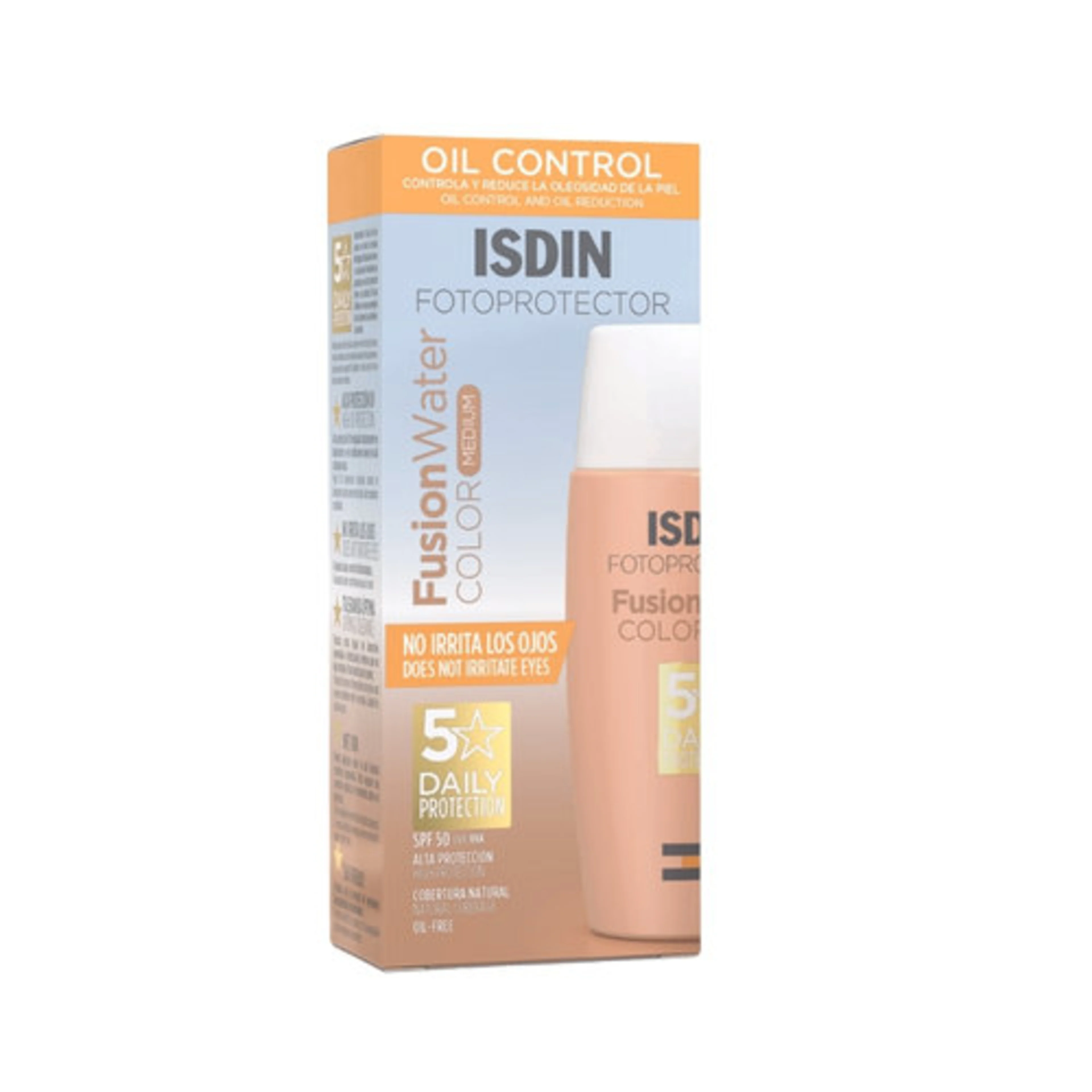 Isdin Fusion Water Color Fotoprotector Facial Fps50+ Tono Medium 50Ml