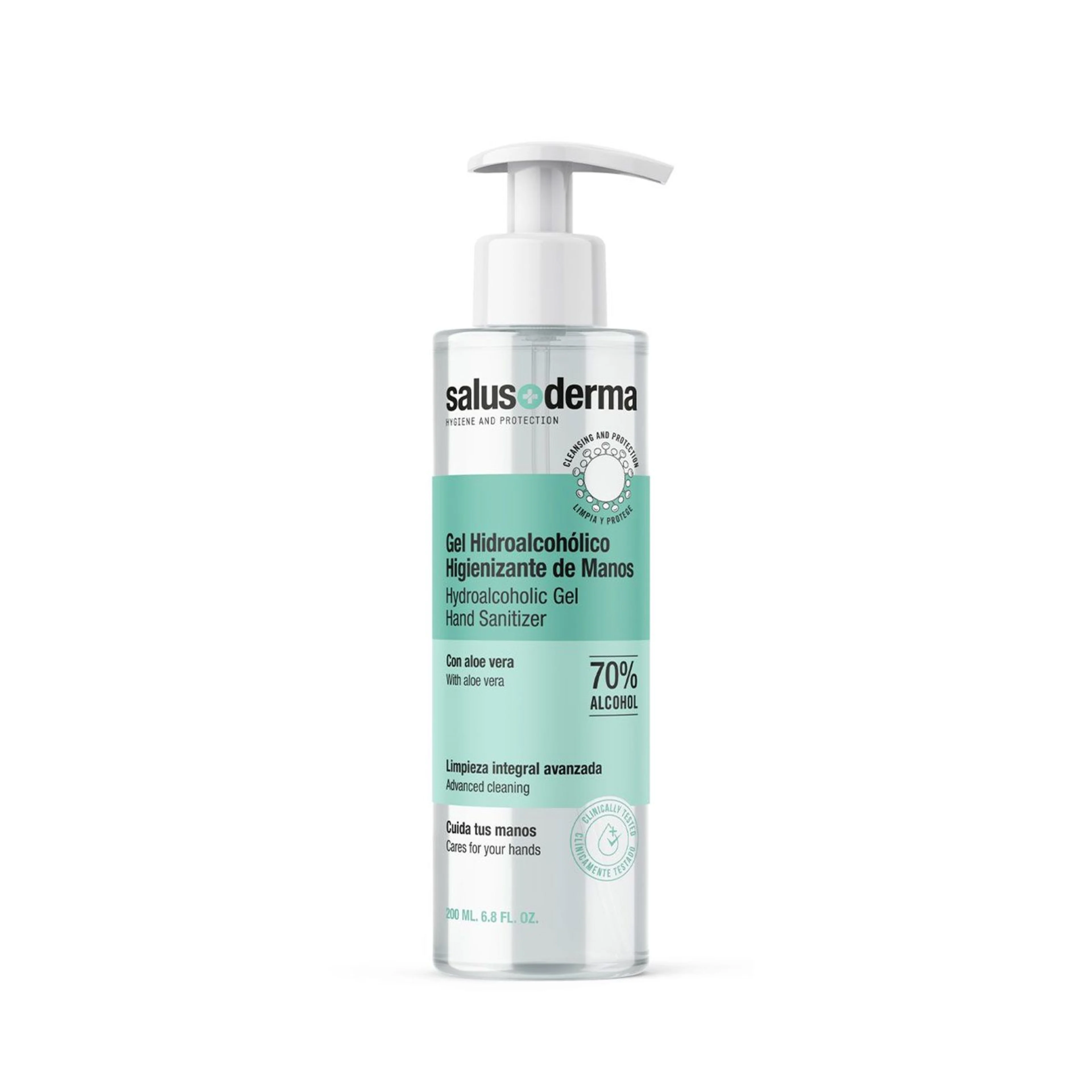 Salusderma gel hidroalcohólico higienizante de manos 200 ml