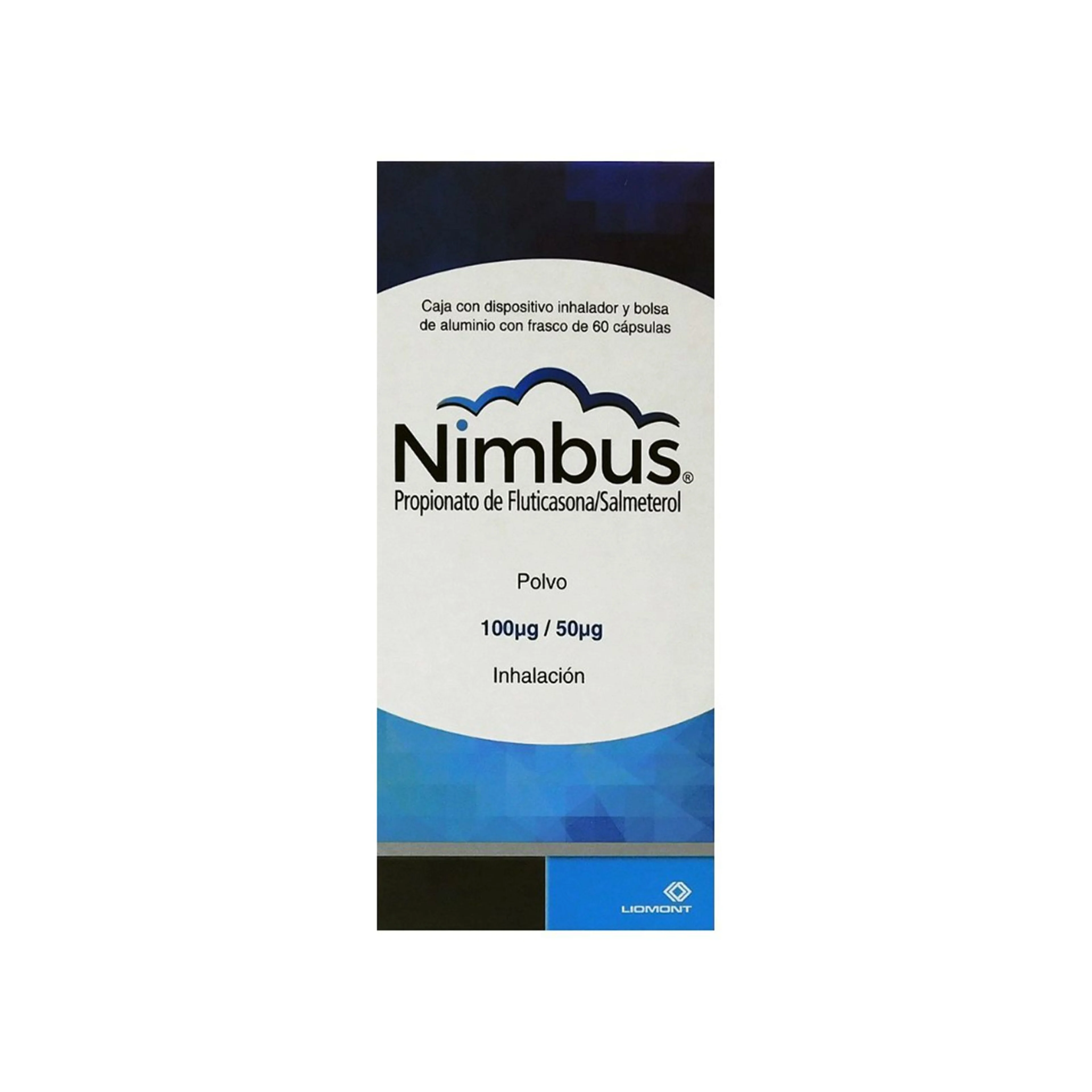 Nimbus fluticasona 100 mg salmeterol 50mg con 60 cápsulas