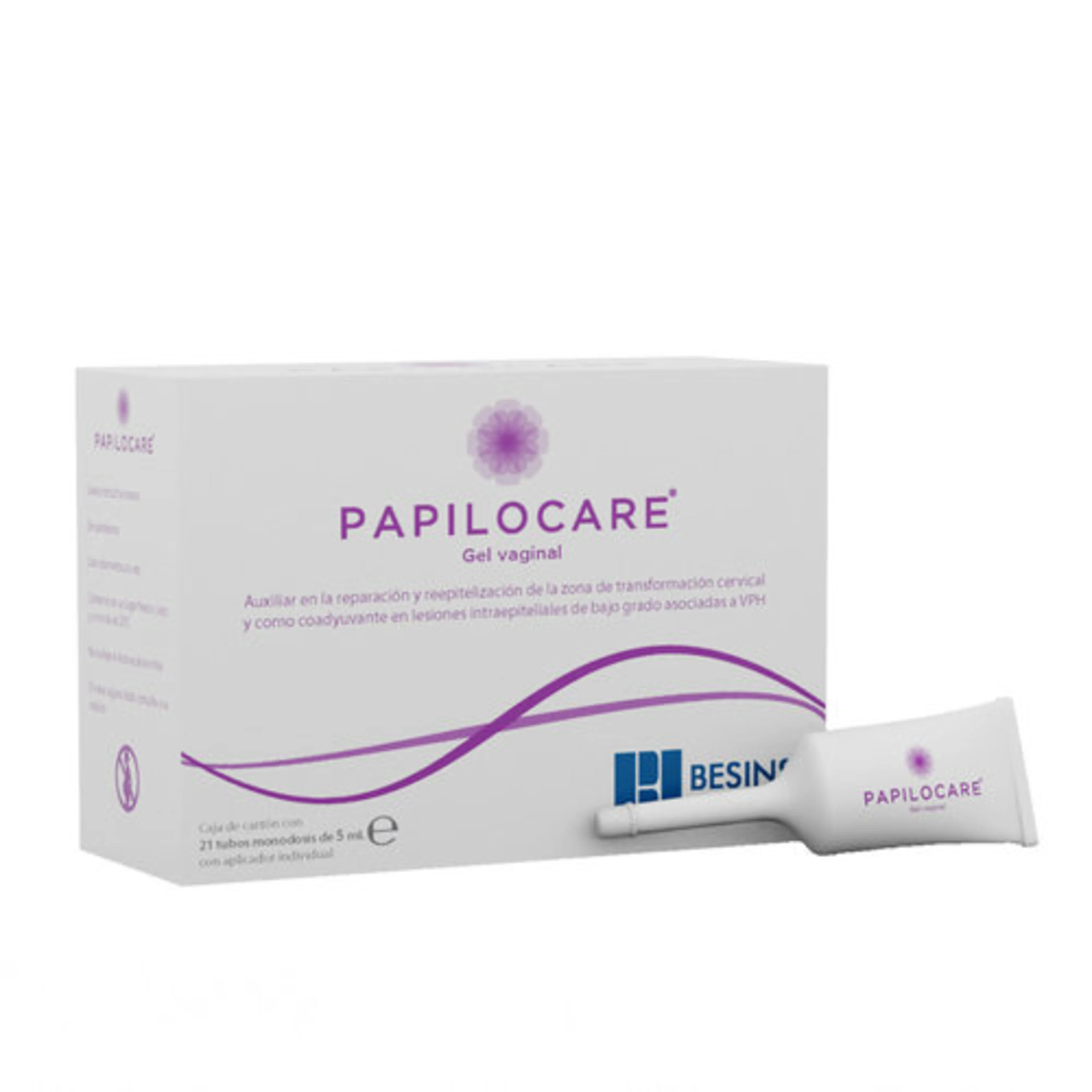 Papilocare Gel Vaginal Con 21 Tubos De 5 Ml