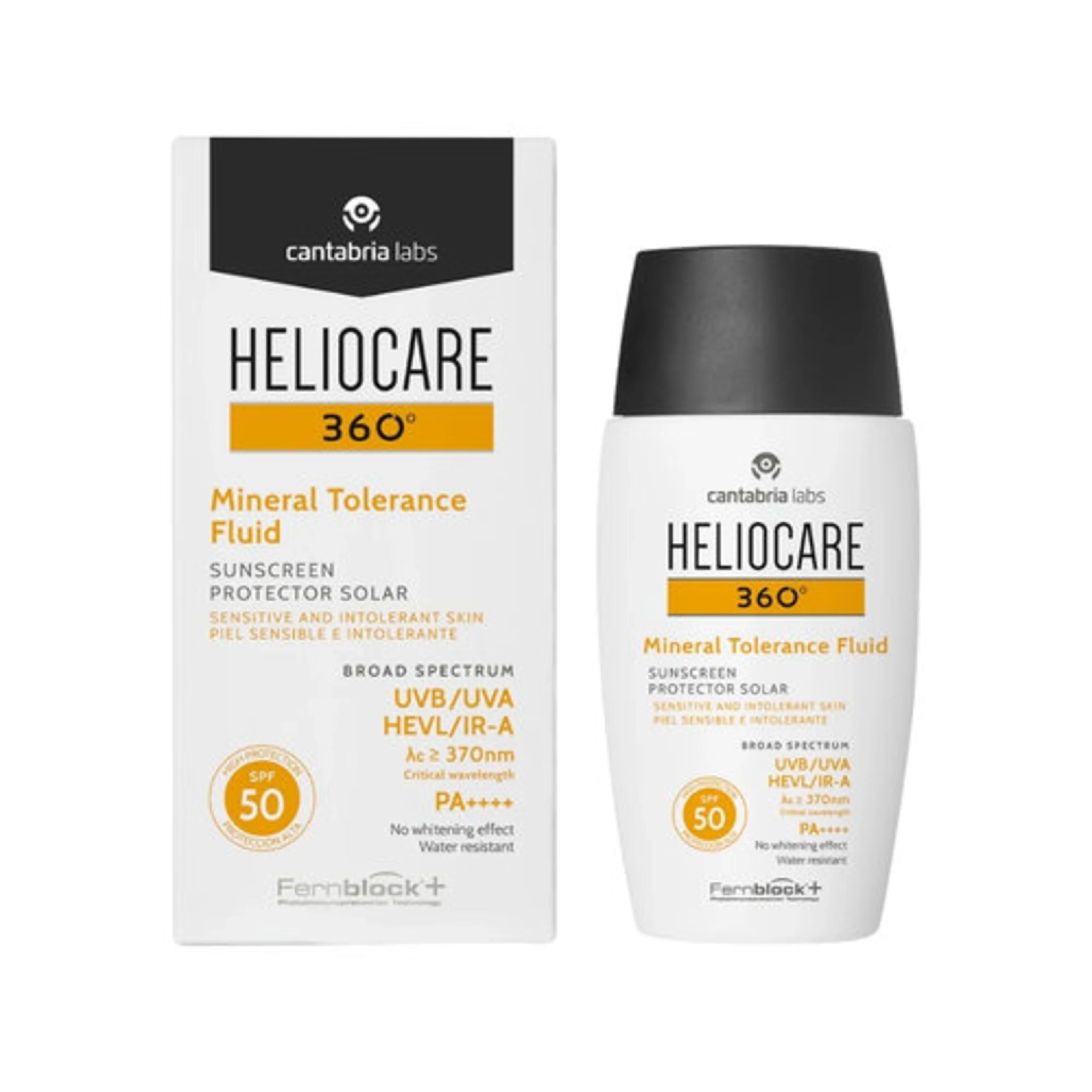 Heliocare 360° Mineral Tolerance Fluid Protector Solar Spf50 Con 50 Ml