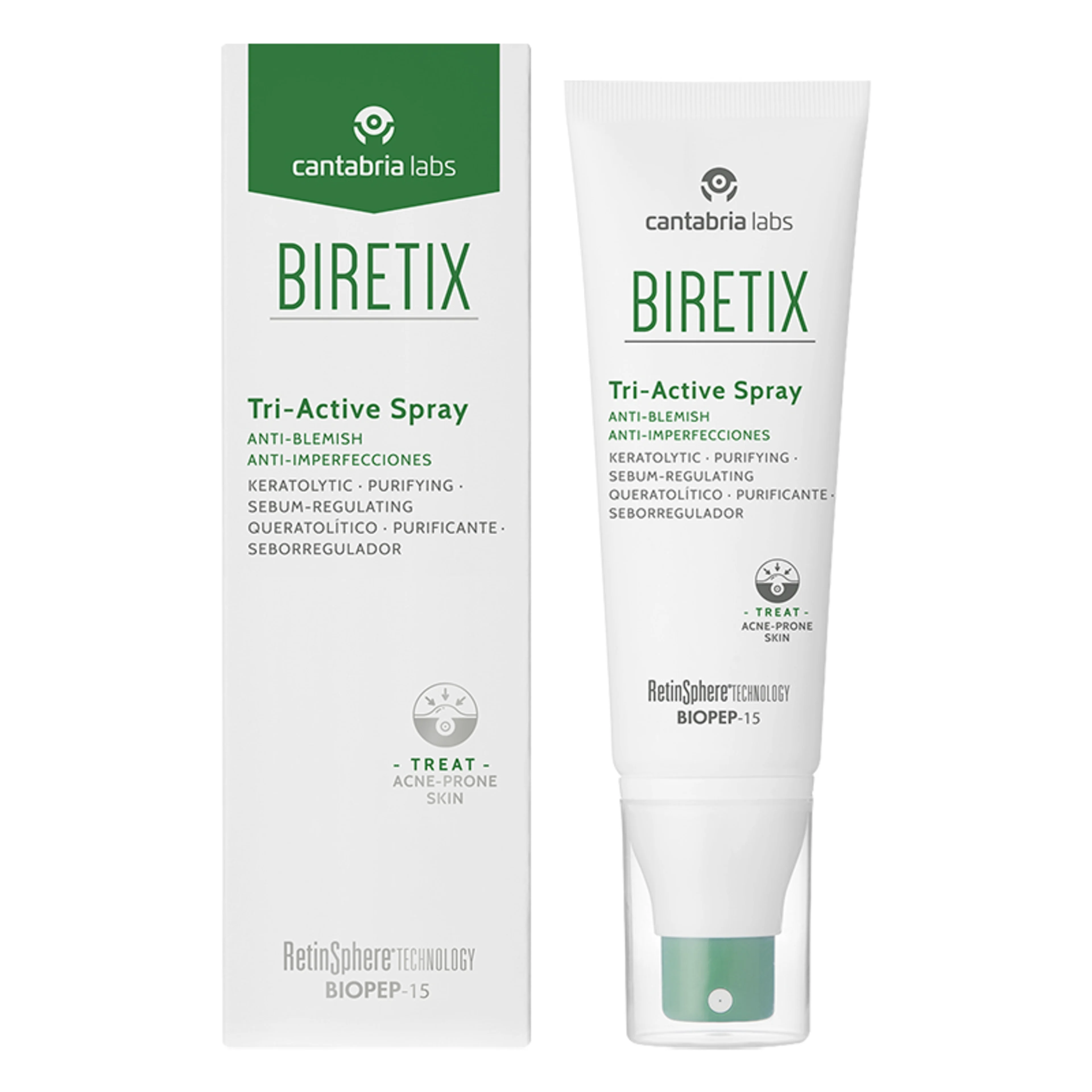 Cantabria Biretx Tri-Active Spray Anti Imperfecciones 100 Ml