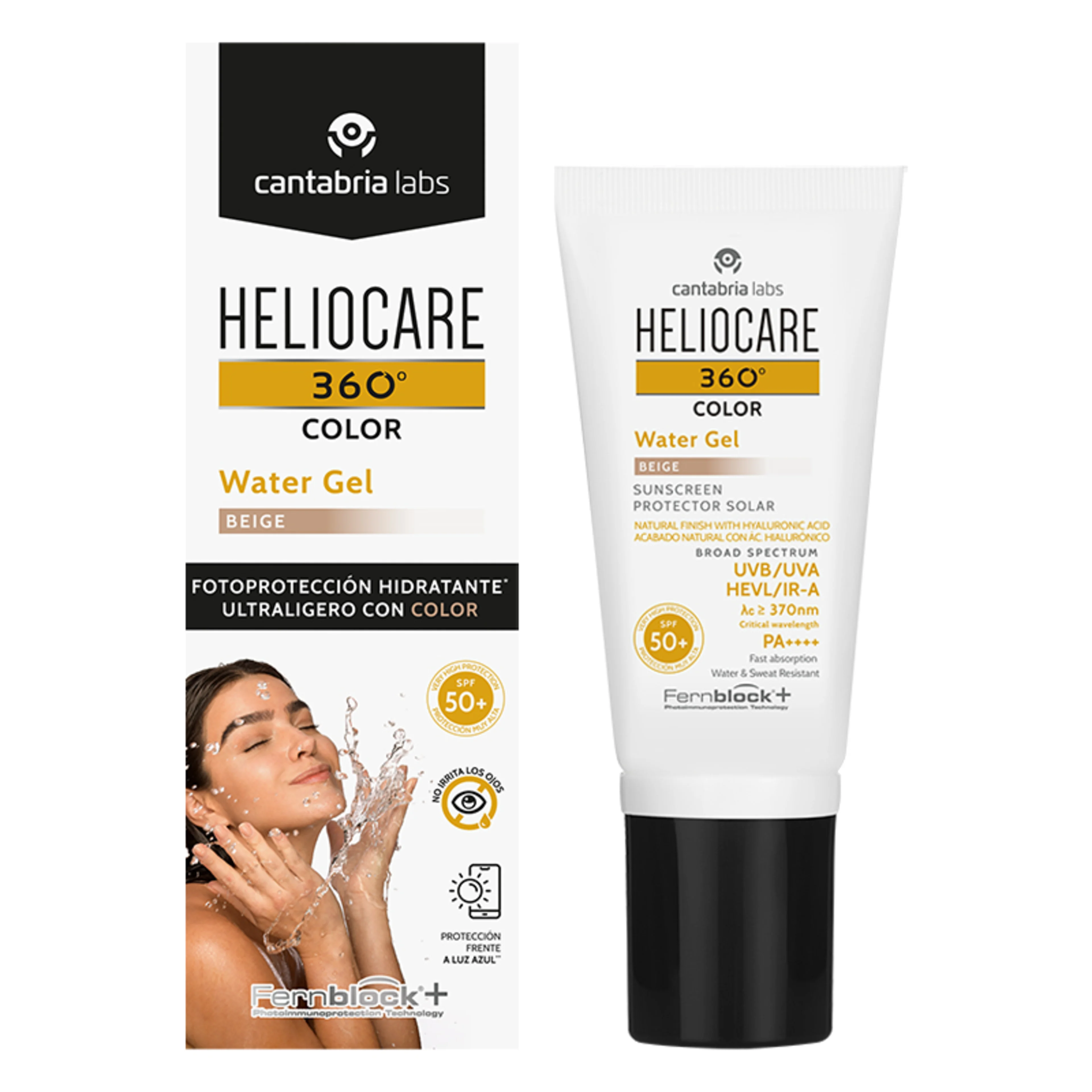Cantabria Heliocare 360° Water Gel Tono Beige Protector Solar 50 Ml
