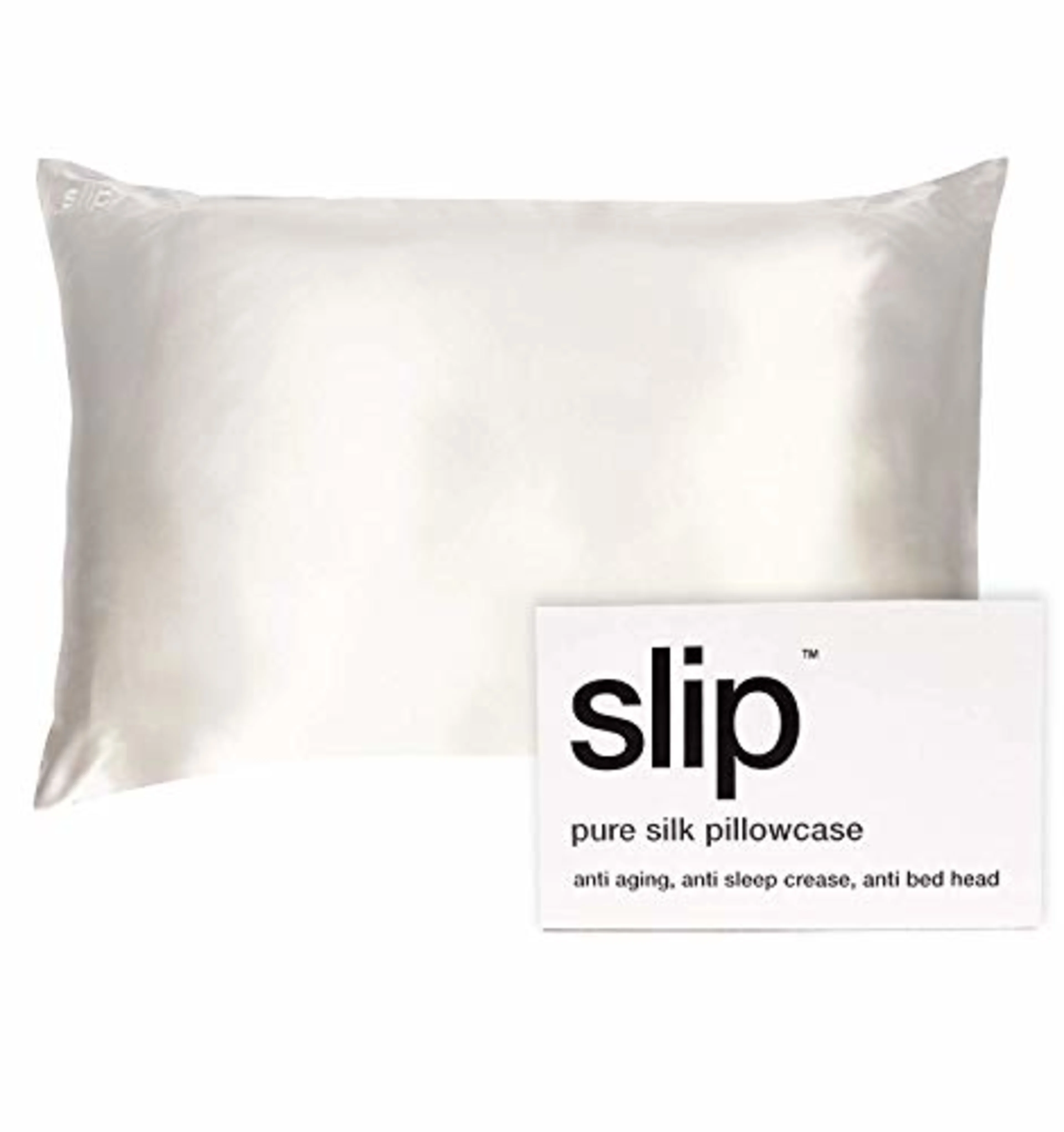 Slip funda de almohada blanco king