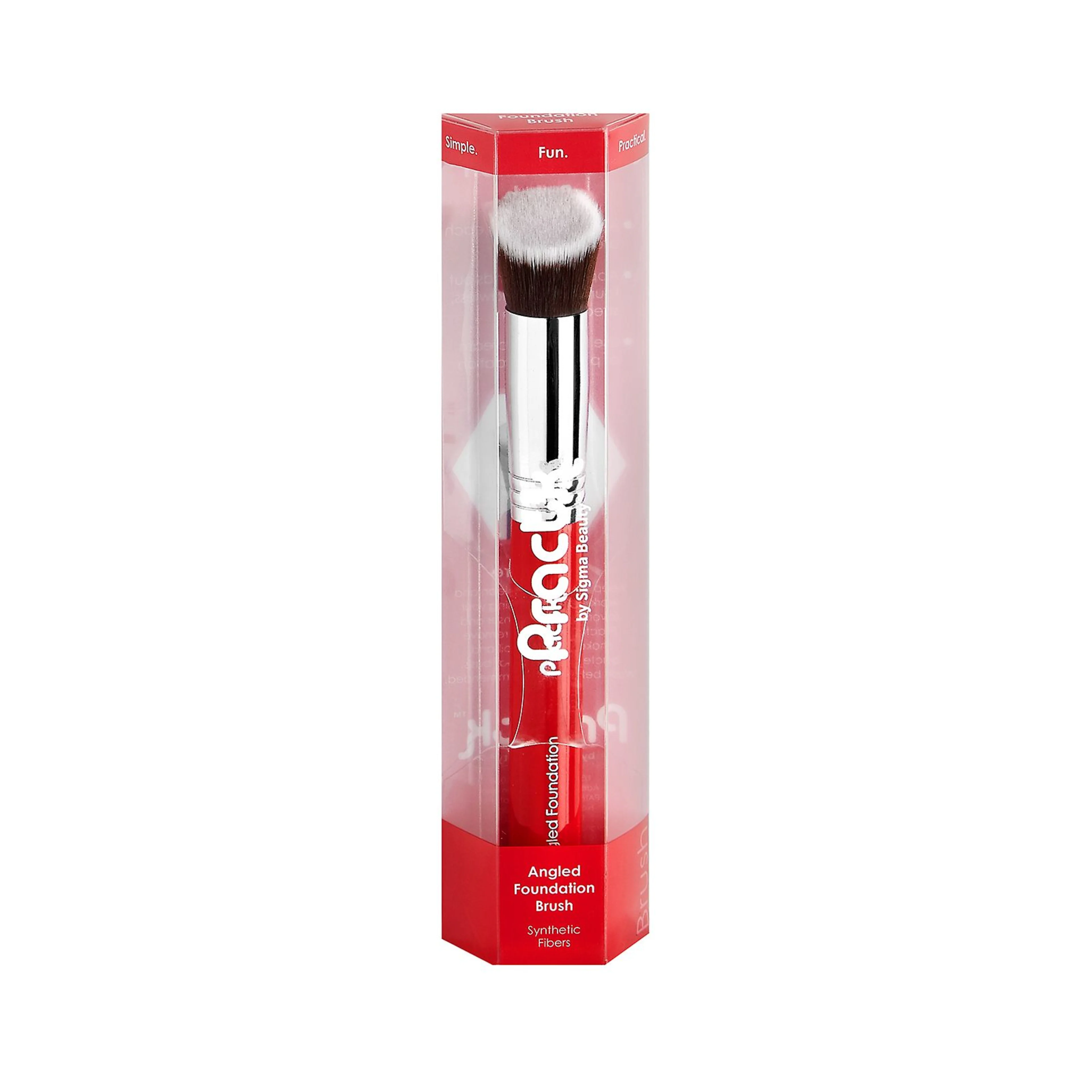 Angled foundation brush