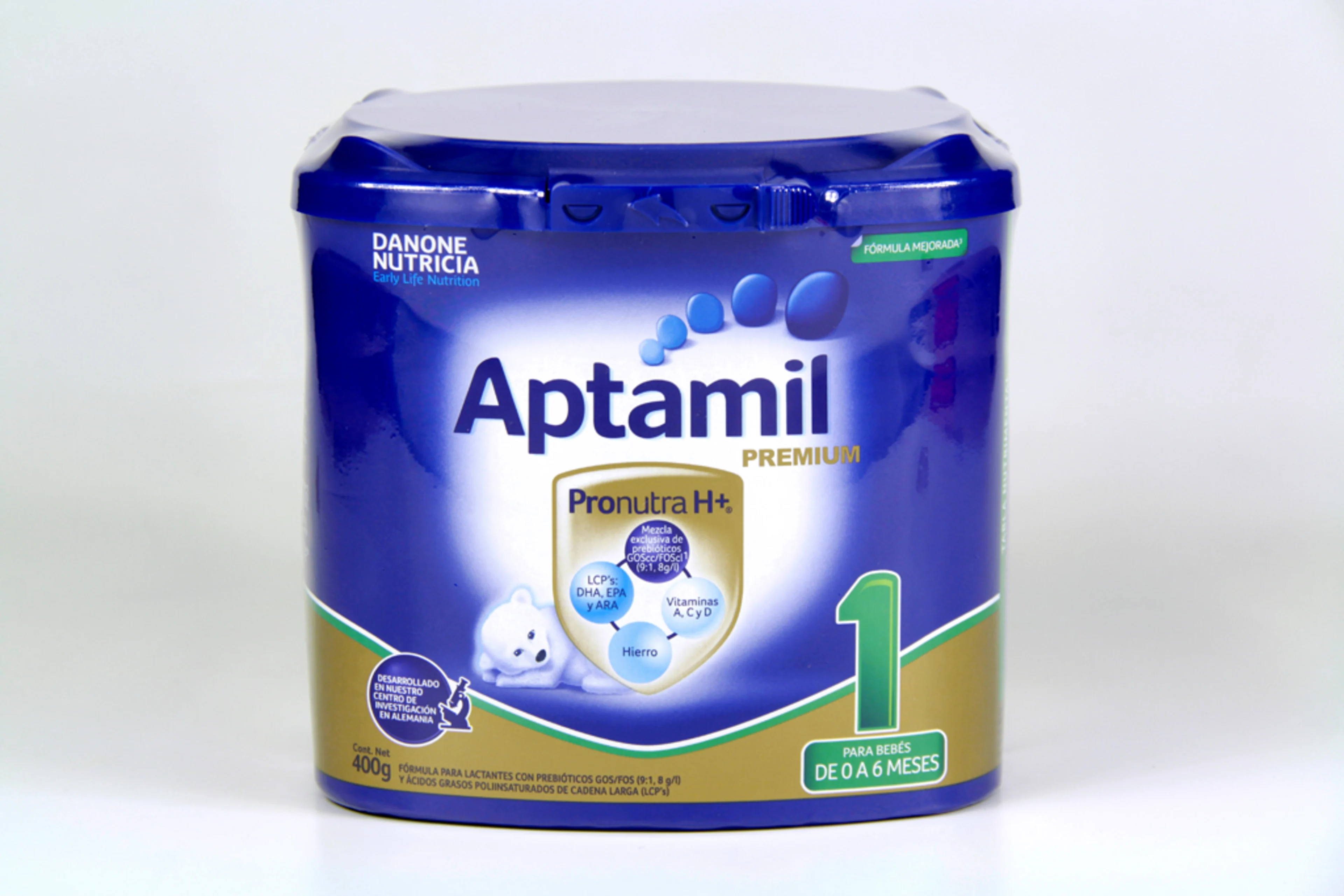Aptamil premium 1 fórmula infantil para lactantes de 0 a 6 meses 400 gr lata