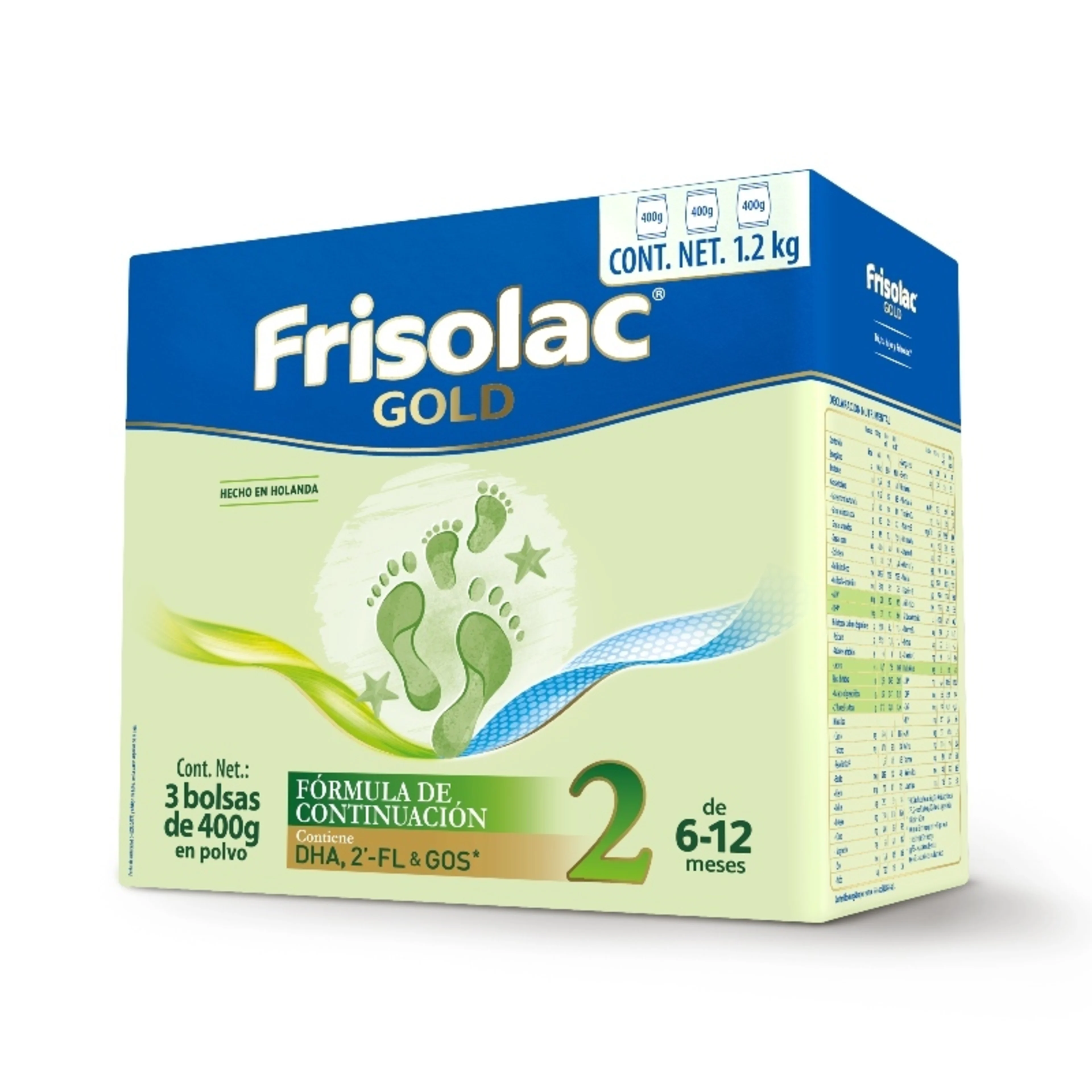 Frisolac Gold Etapa 2 – Fórmula En Polvo Con 3 Bolsas De 400 G