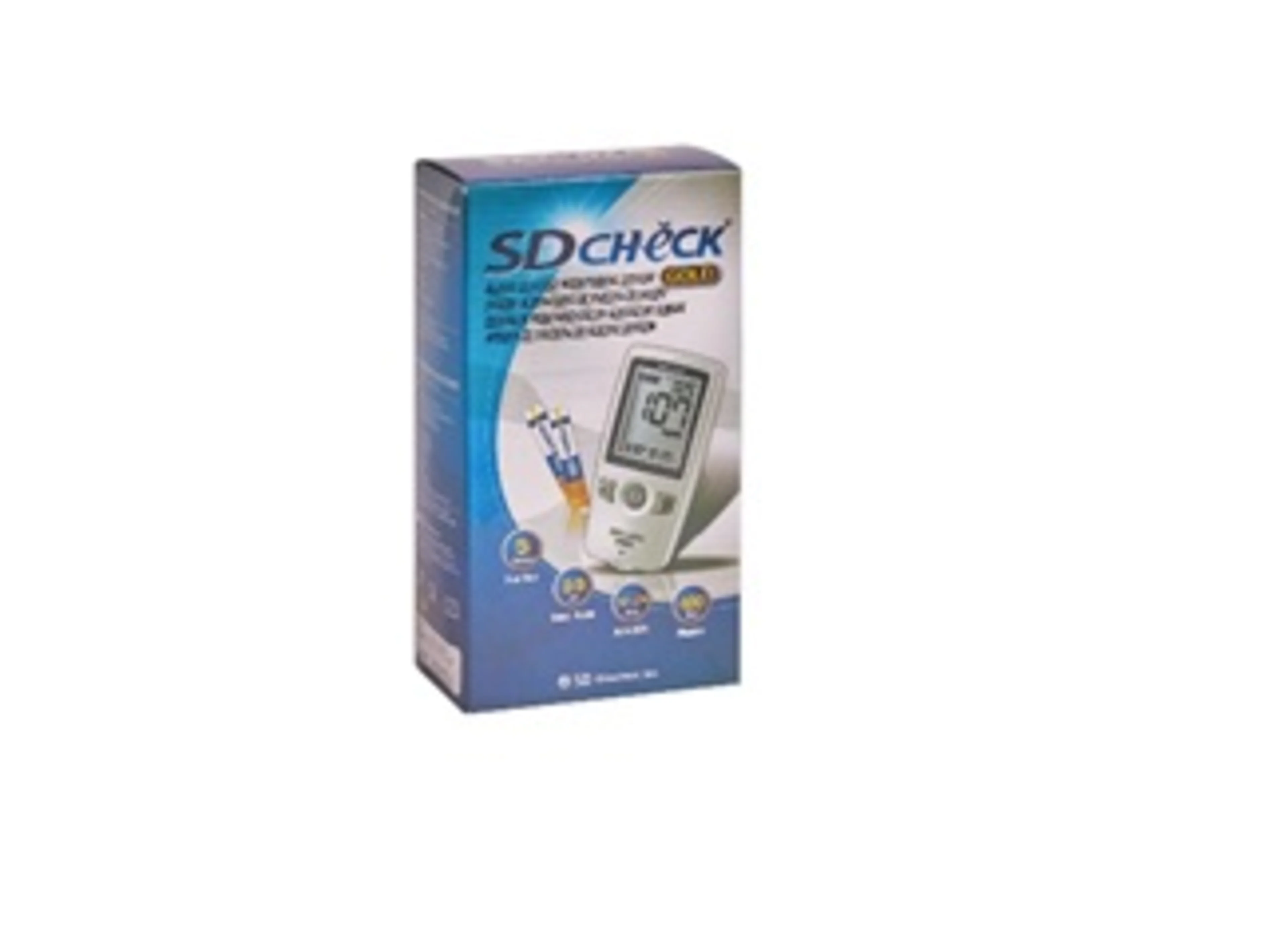 Medidor de glucosa SD Check Gold con 1 pieza