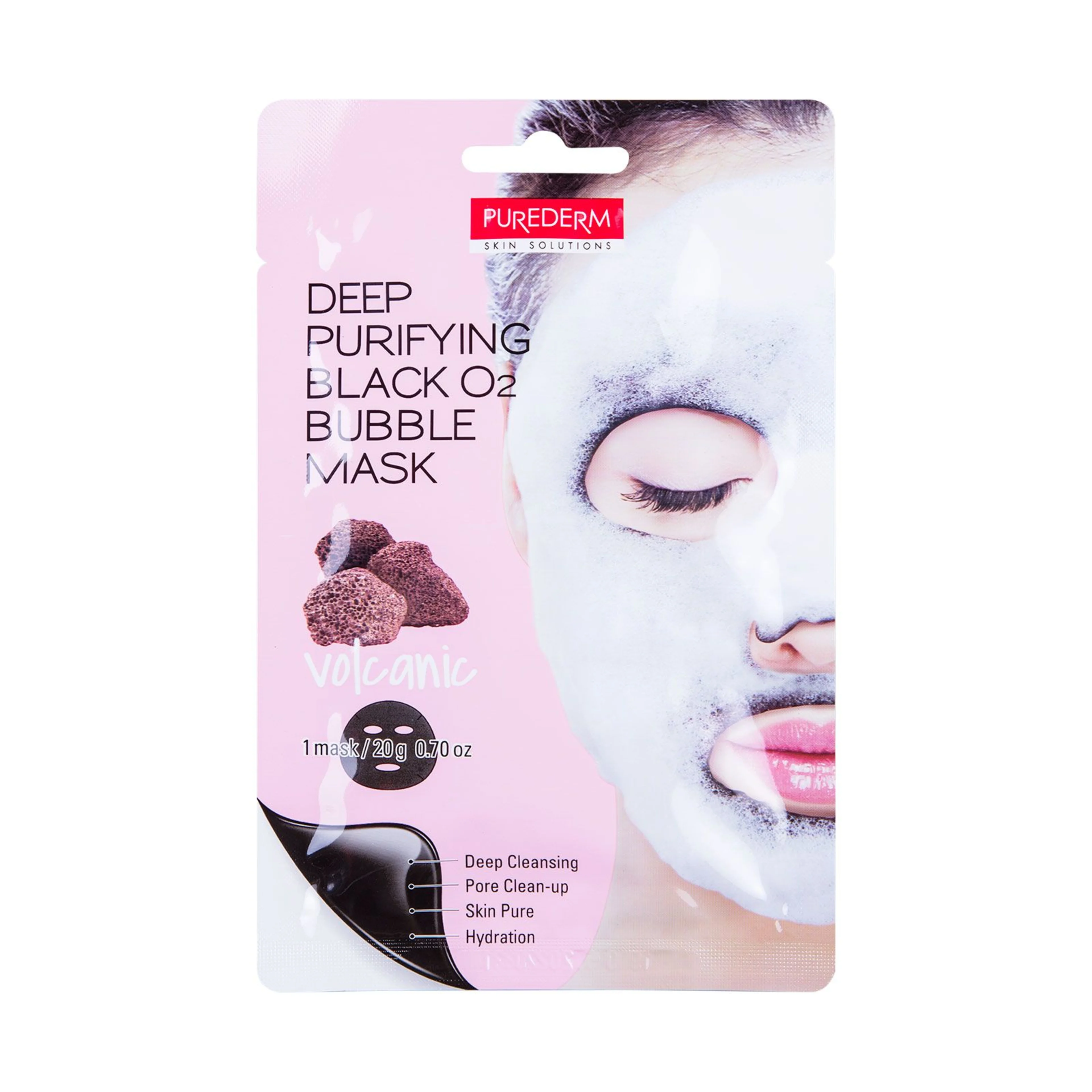 Purederm deep purifying mask black o2 bubble