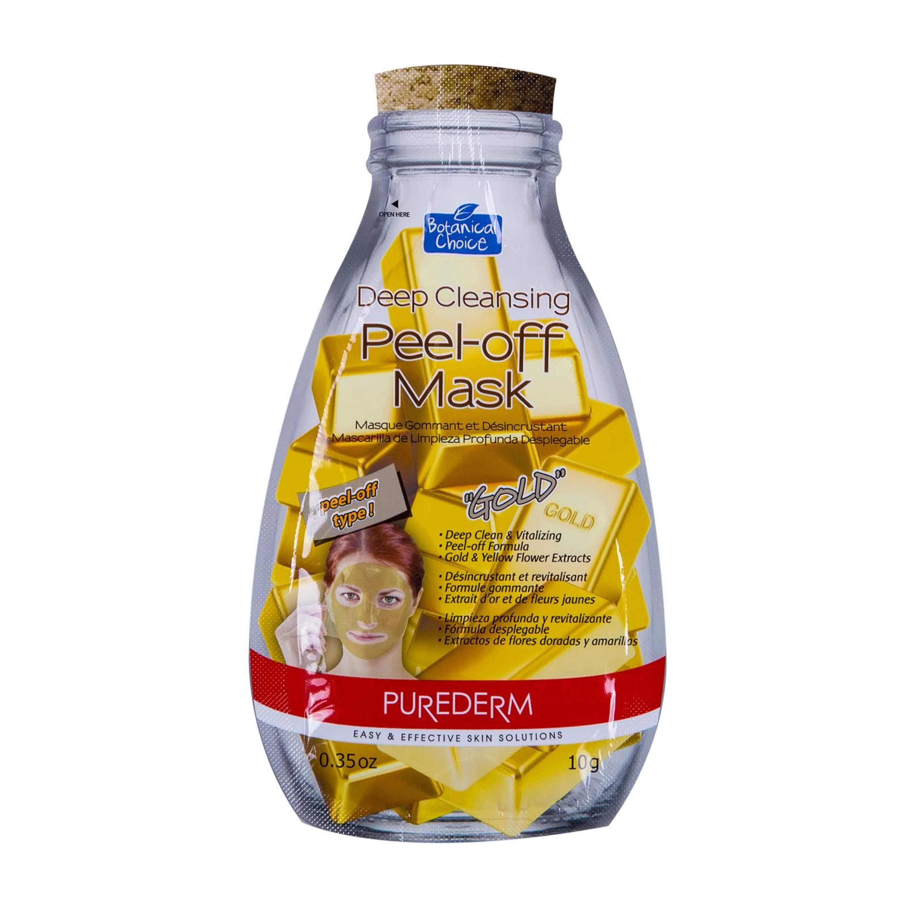 Purederm deep cleansing peel of mask gold 10 g