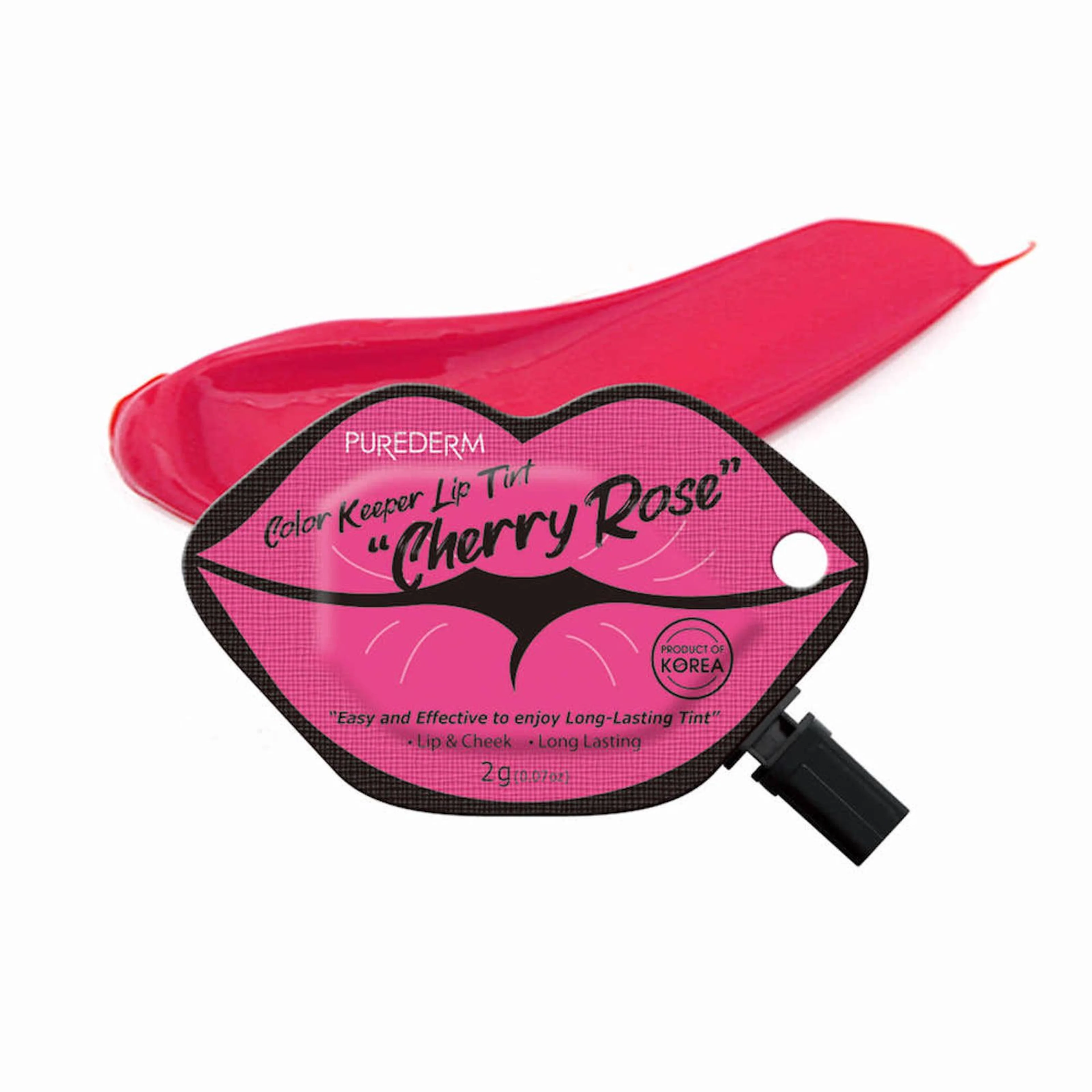 Purederm color keeper lip tint “cherry rose” 2g