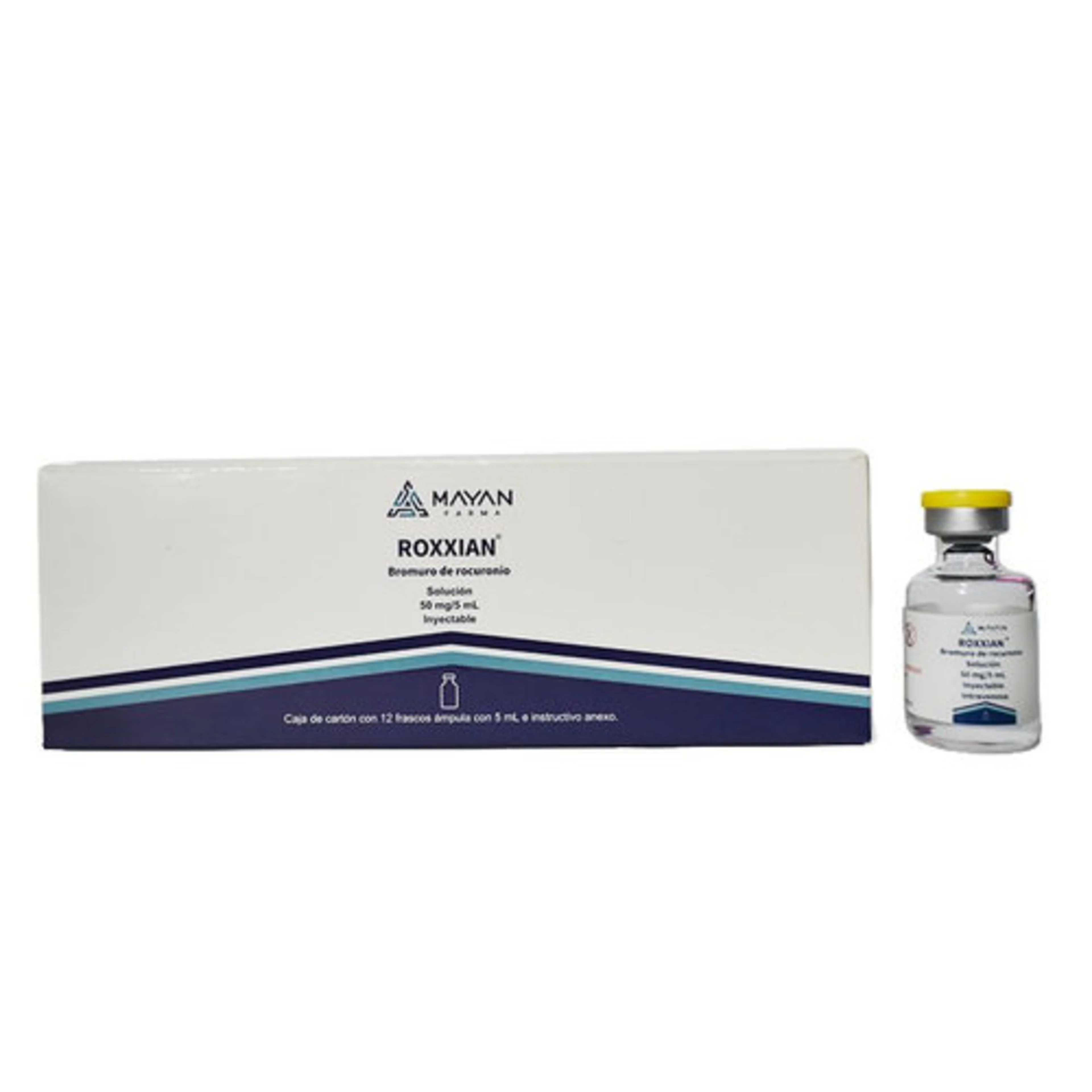 Roxxian 50 Mg/5 Ml Solución Inyectable Con 12 Frascos Ámpula De 5 Ml