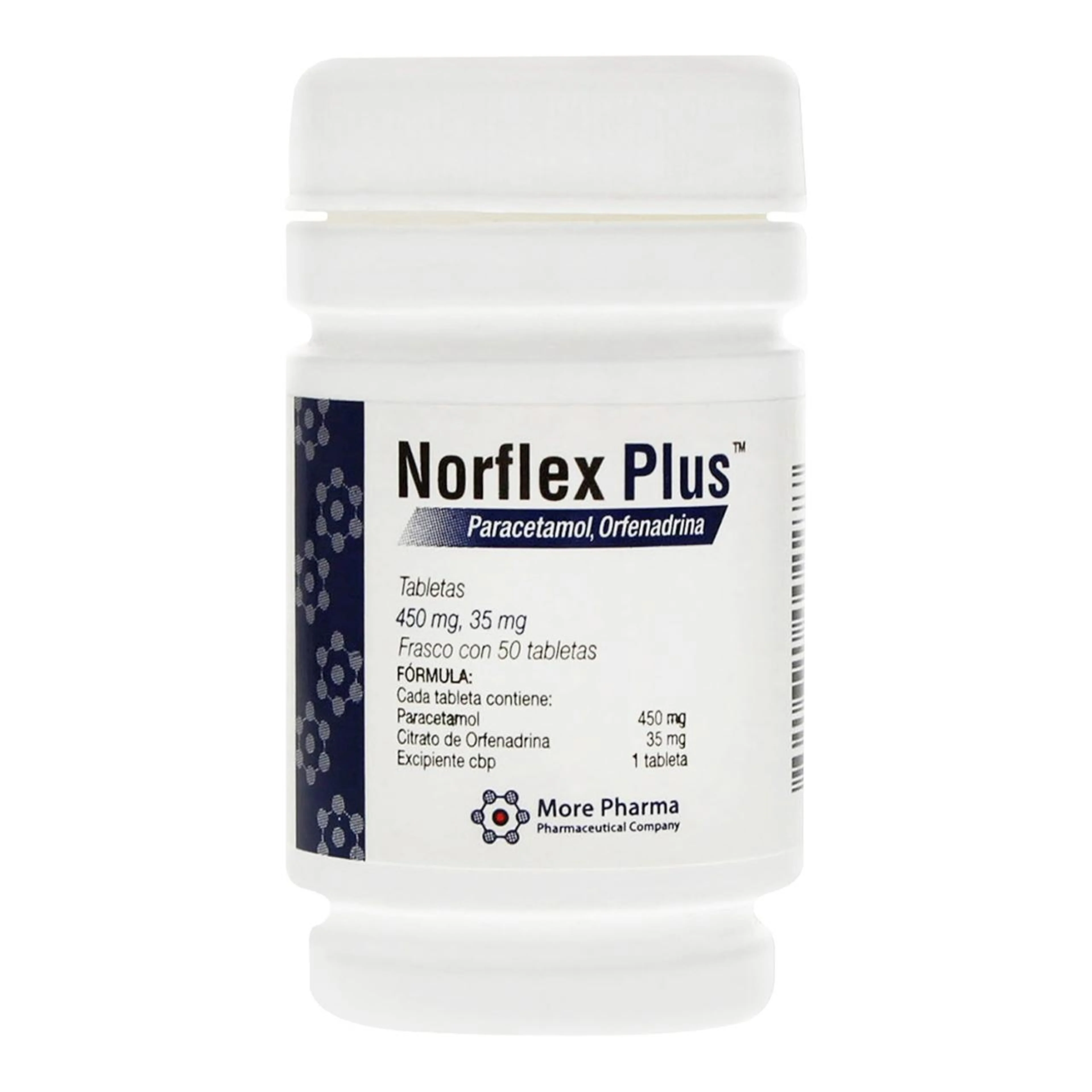 Norflex Plus 450/35 Mg Con 50 Tabletas