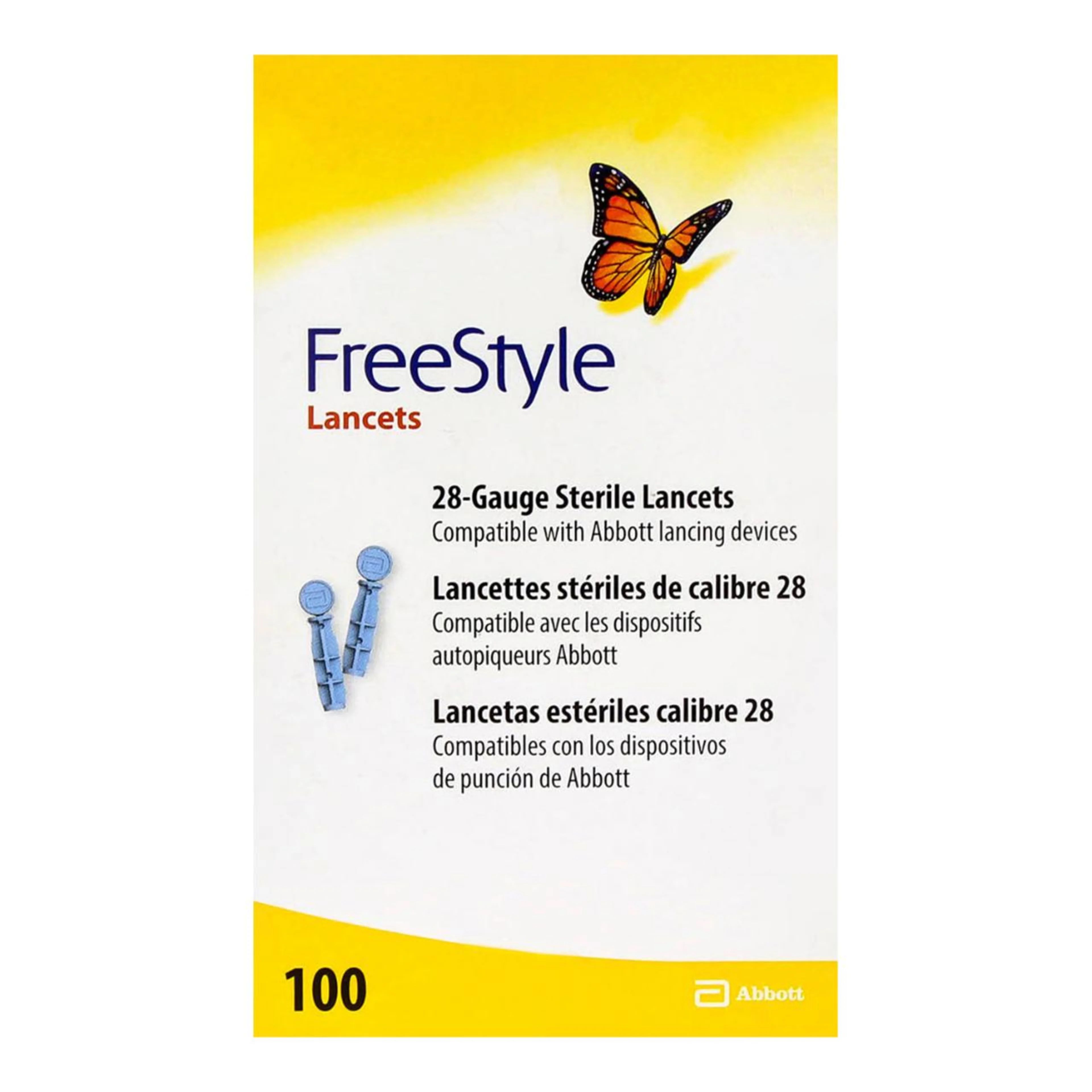 Lancetas Freestyle Thin con 100 piezas