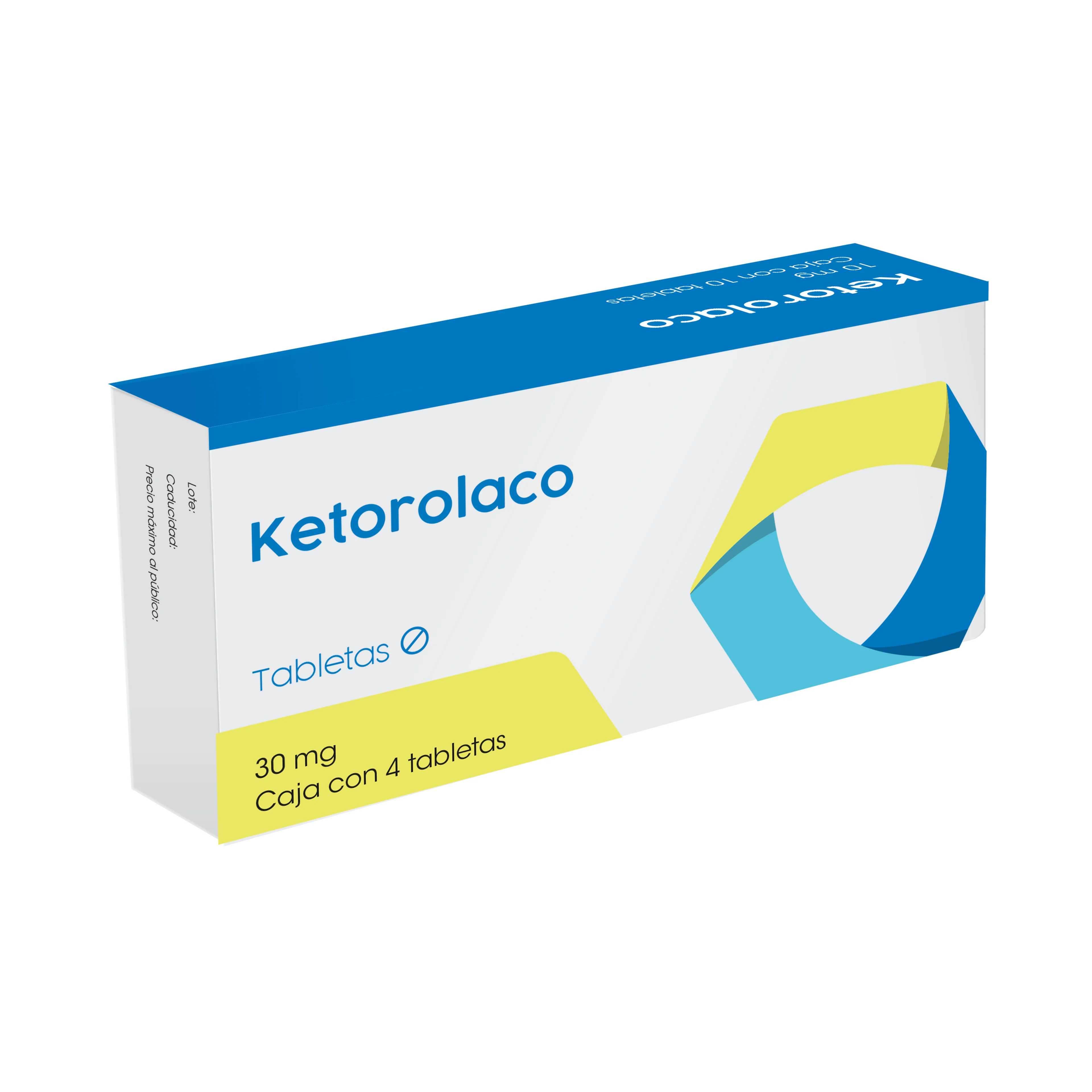 Ketorolaco 30 Mg Con 4 Tabletas Sublinguales