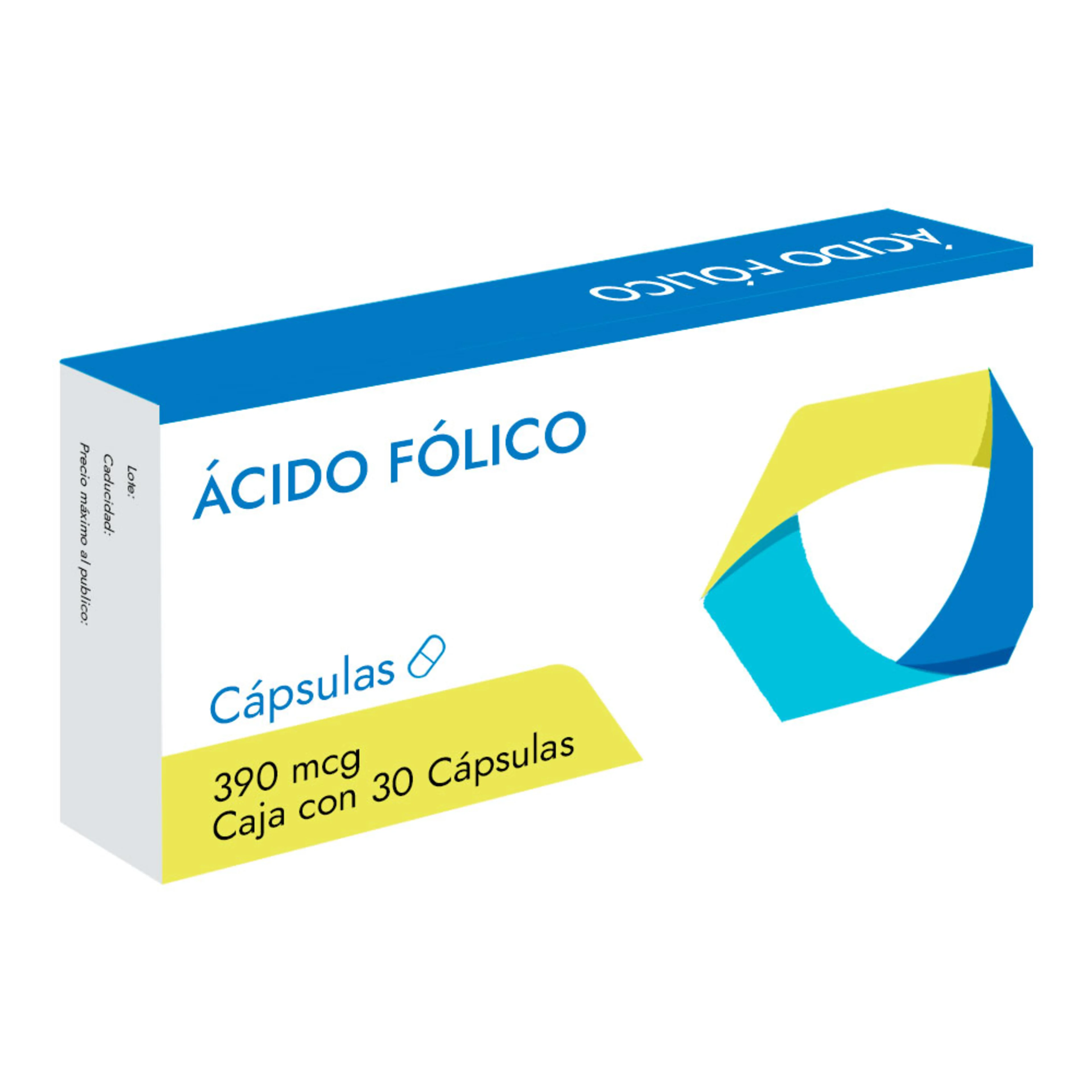 Ácido Fólico Con 30 Cápsulas