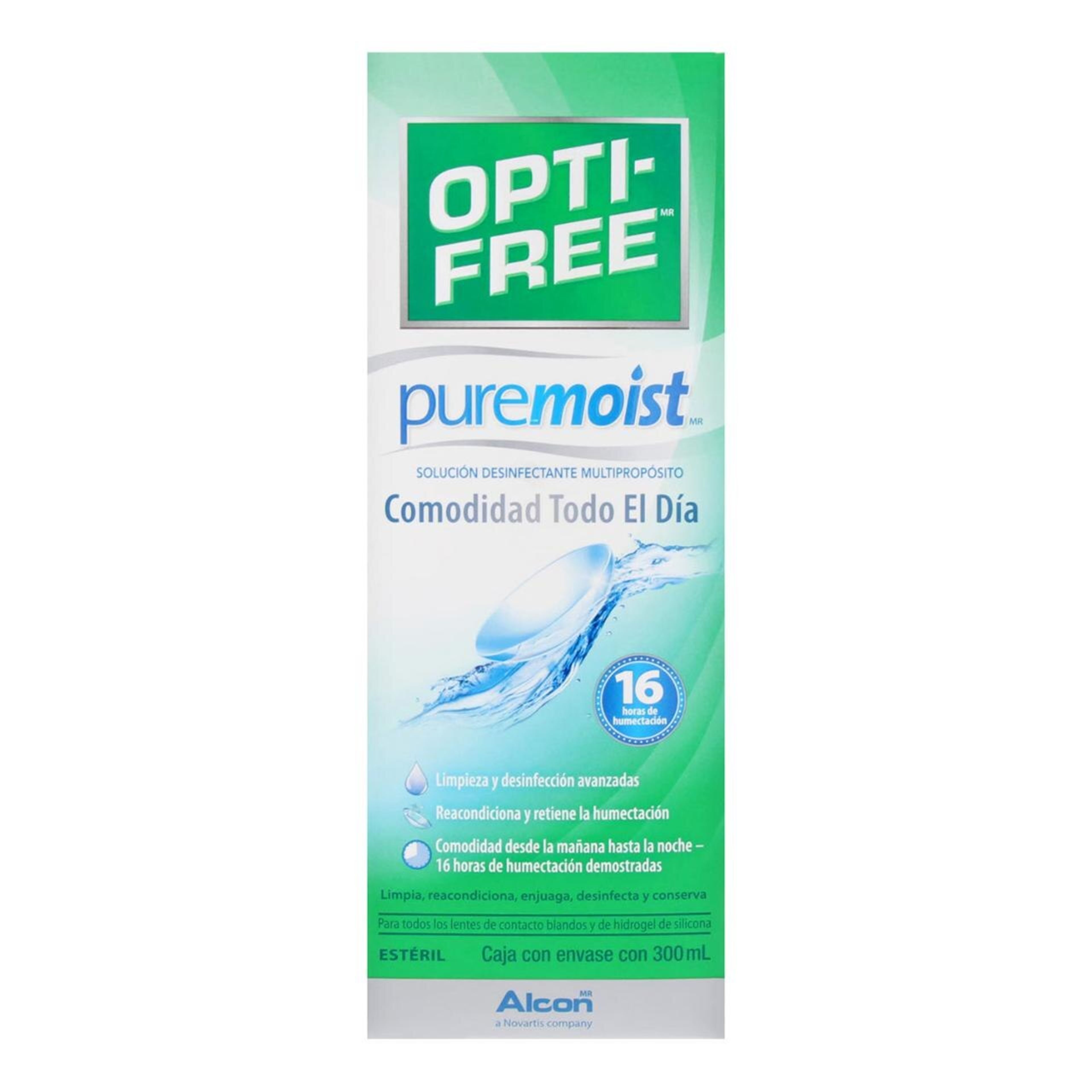 Opti Free Puremoist Solución Desinfectante Multiproposito 300 Ml
