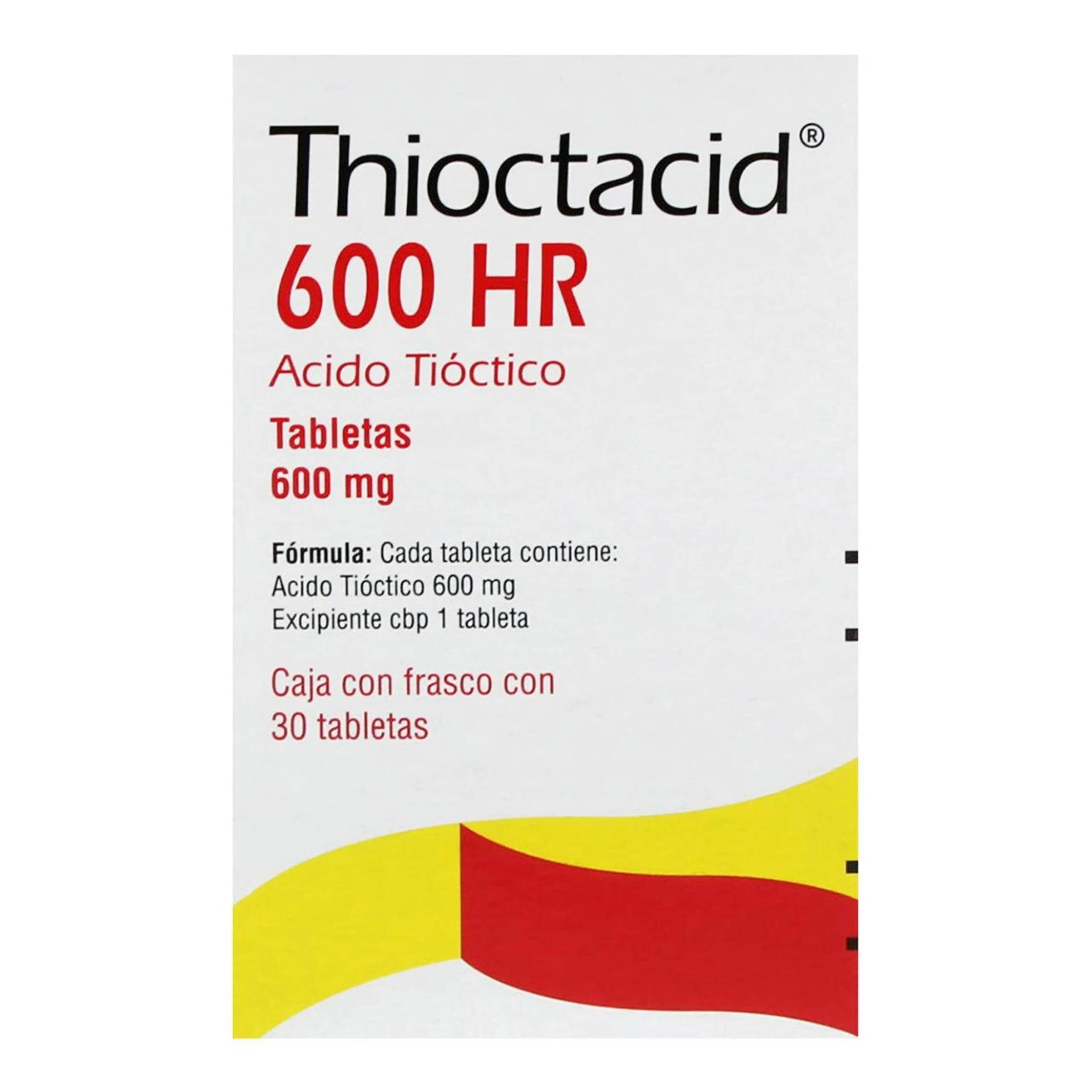 Thioctacid 600 Hr 600 Mg Con 30 Tabletas
