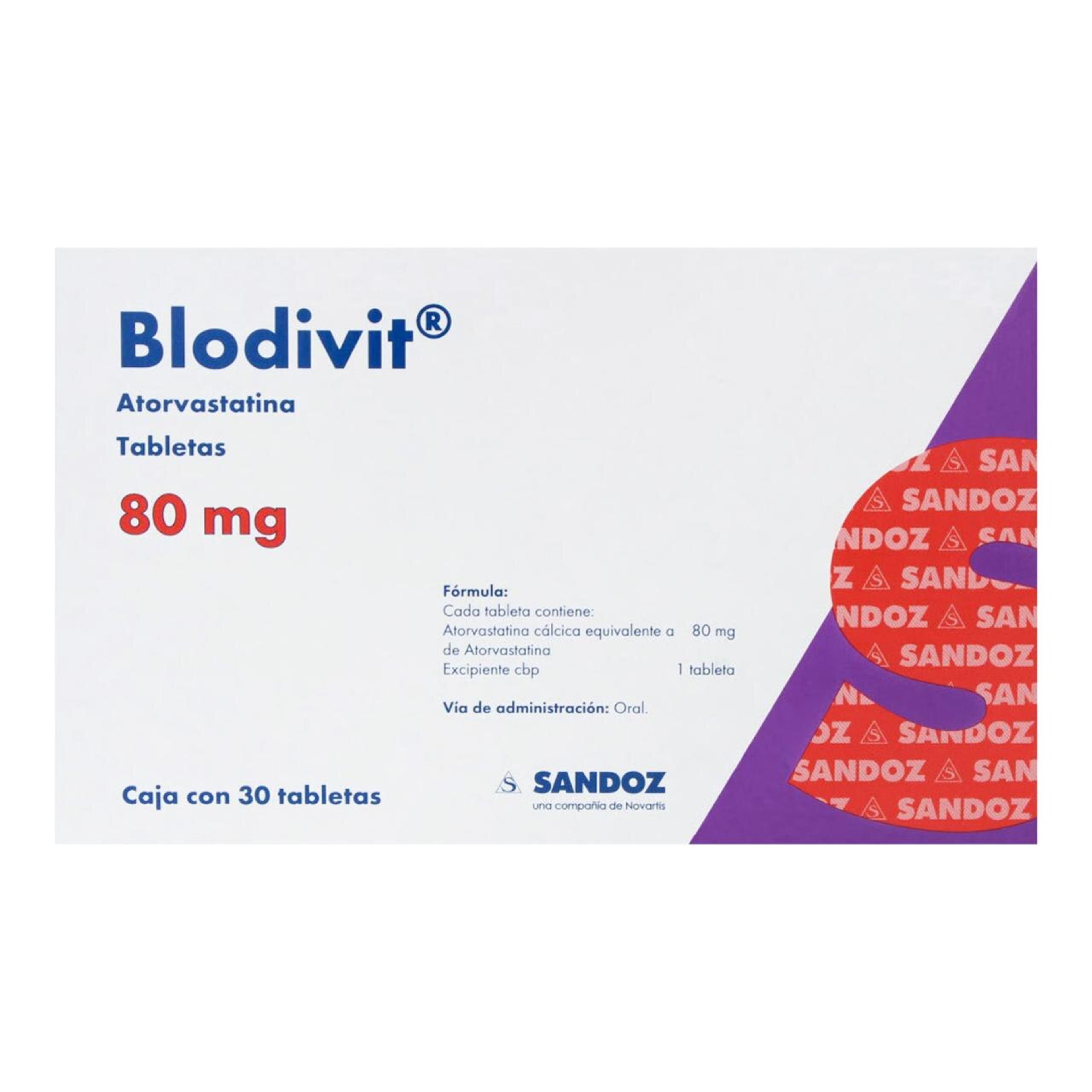 Blodivit 80 Mg Con 30 Tabletas