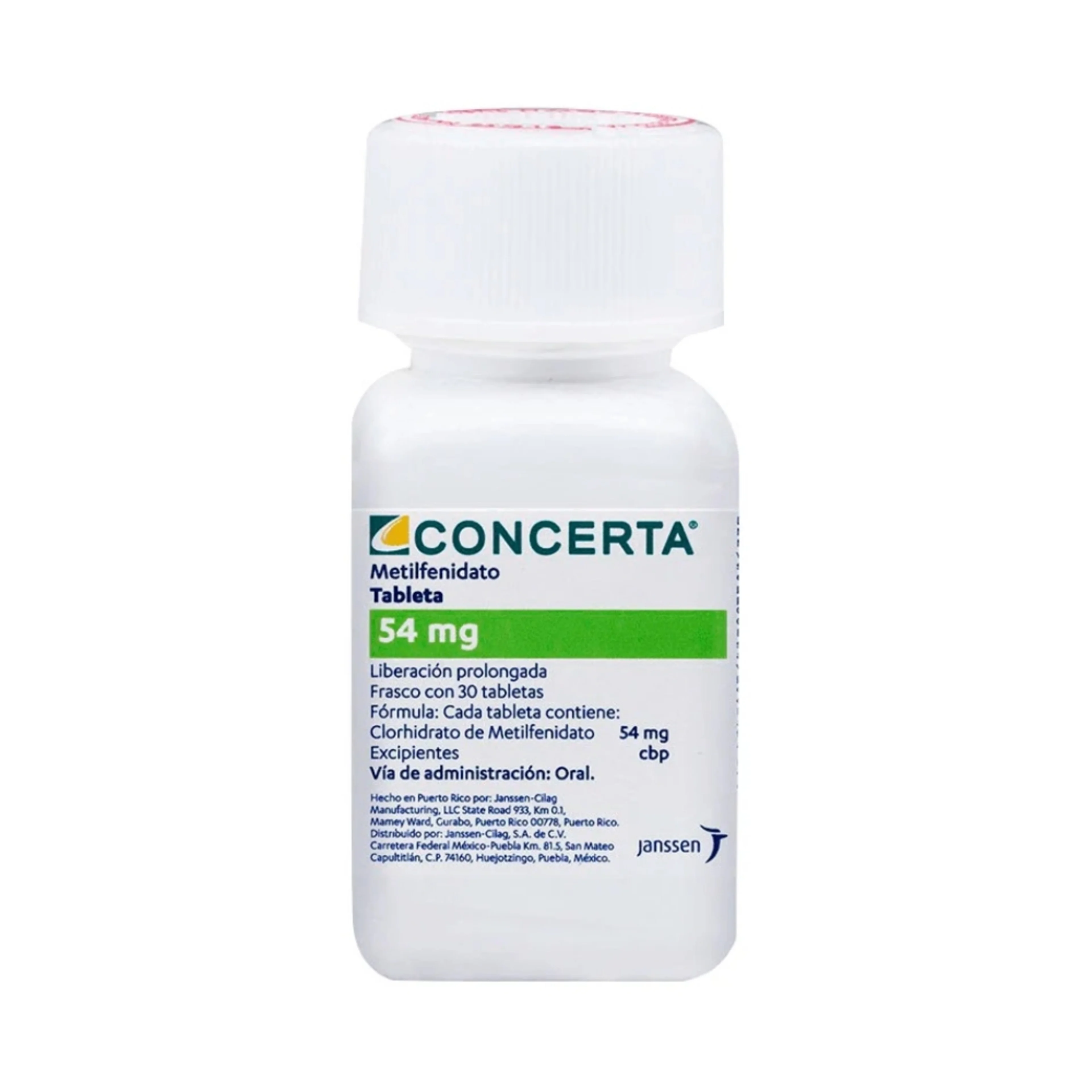 Concerta 54 Mg Con 30 Tabletas
