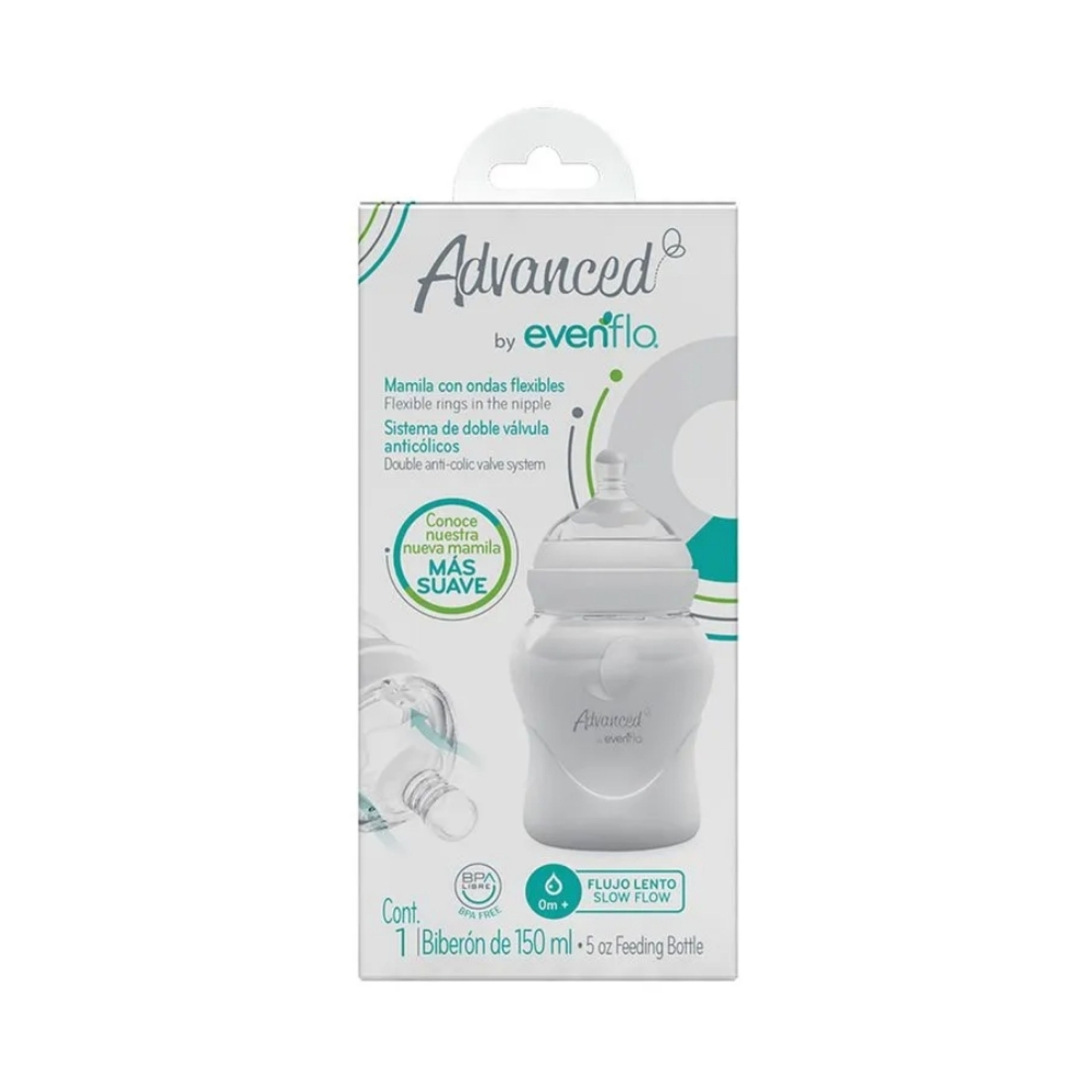 Evenflo Advanced Biberón De Flujo Lento 2 Oz