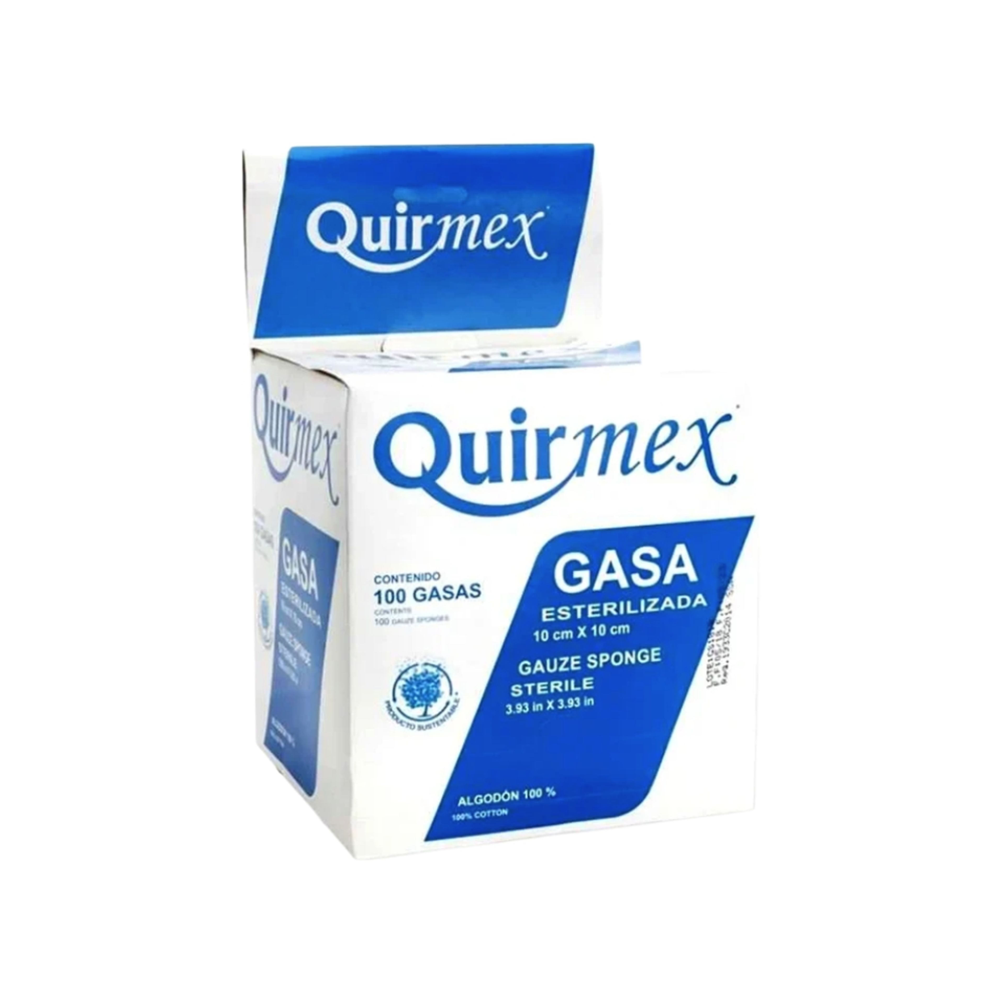 Quirmex Gasa Esterilizada 10 Cm X 10 Cm Con 100 Gasas