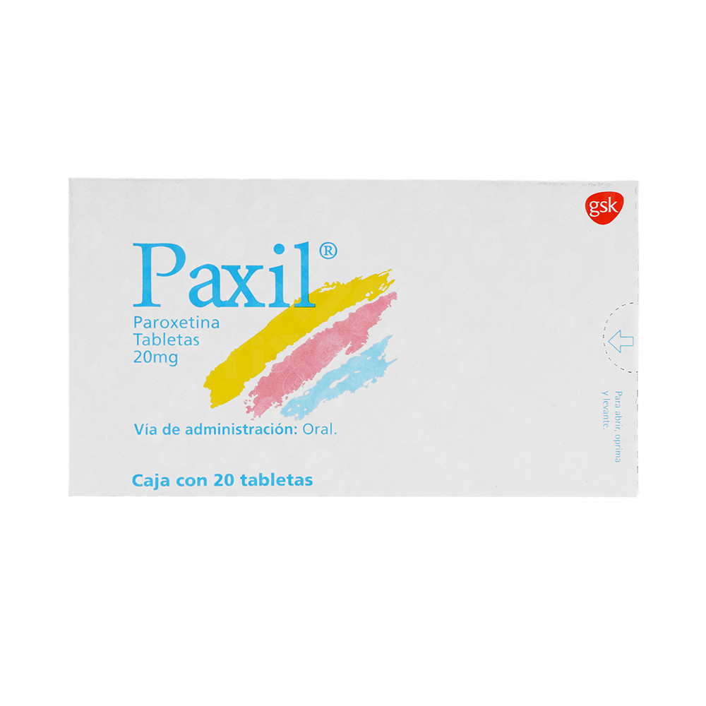 PAXIL 20 MG CAJA 20 TABLETAS - Smart Club