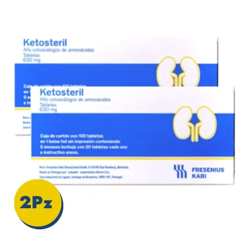 Comprar Ketosteril 630 Mg Con 100 Tabletas Pack Con 2