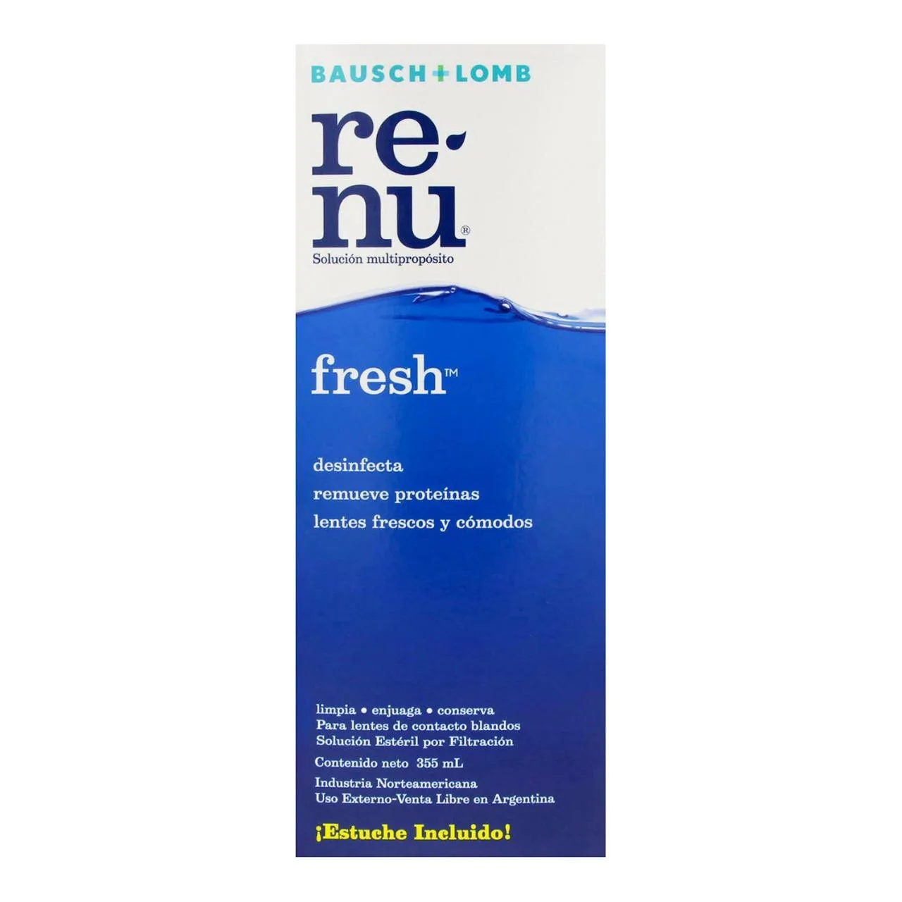 Comprar Renu Fresh Solución Estéril Para Lentes De Contacto Blandos Con 355 Ml