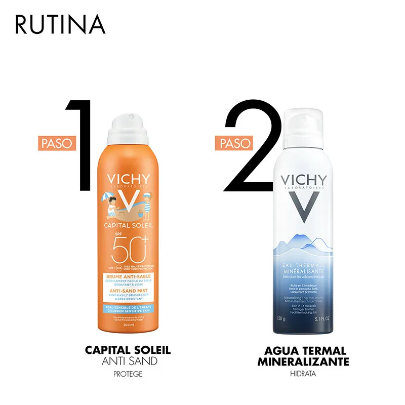 Comprar Vichy Idéalia Soleil Bruma Fps50+ Anti-Arena Y Agua. Bloqueador Solar Infantil 200 Ml Aerosol