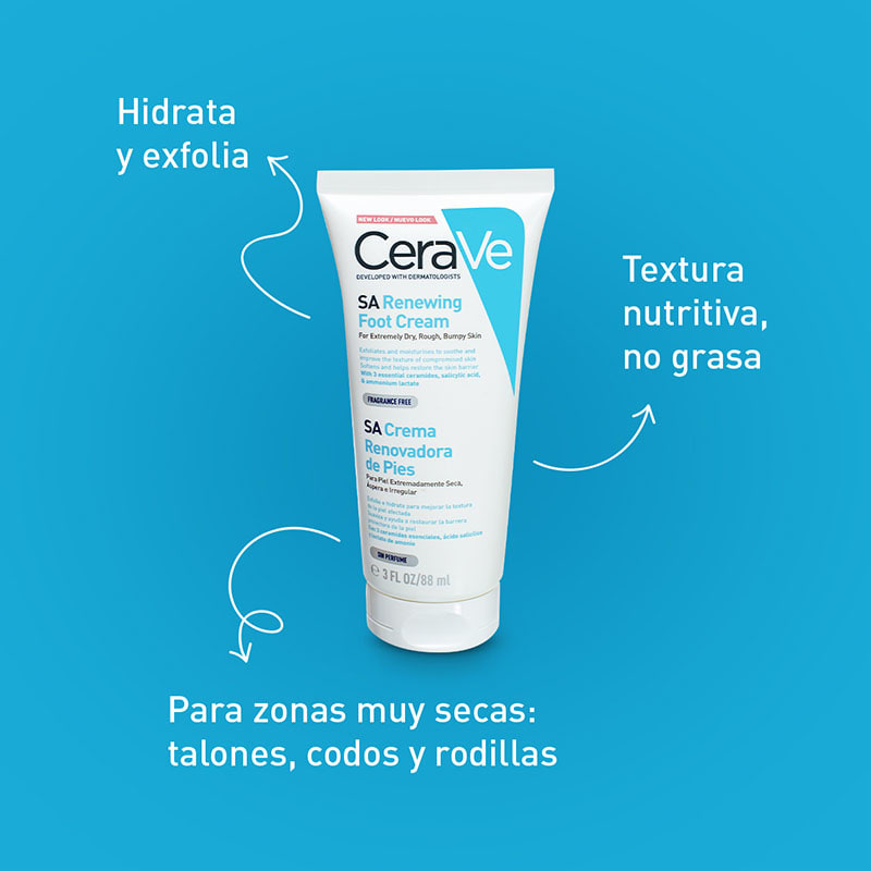 Comprar Cerave Sa Renewing Foot Cream Crema Renovadora De Pies 88 Ml