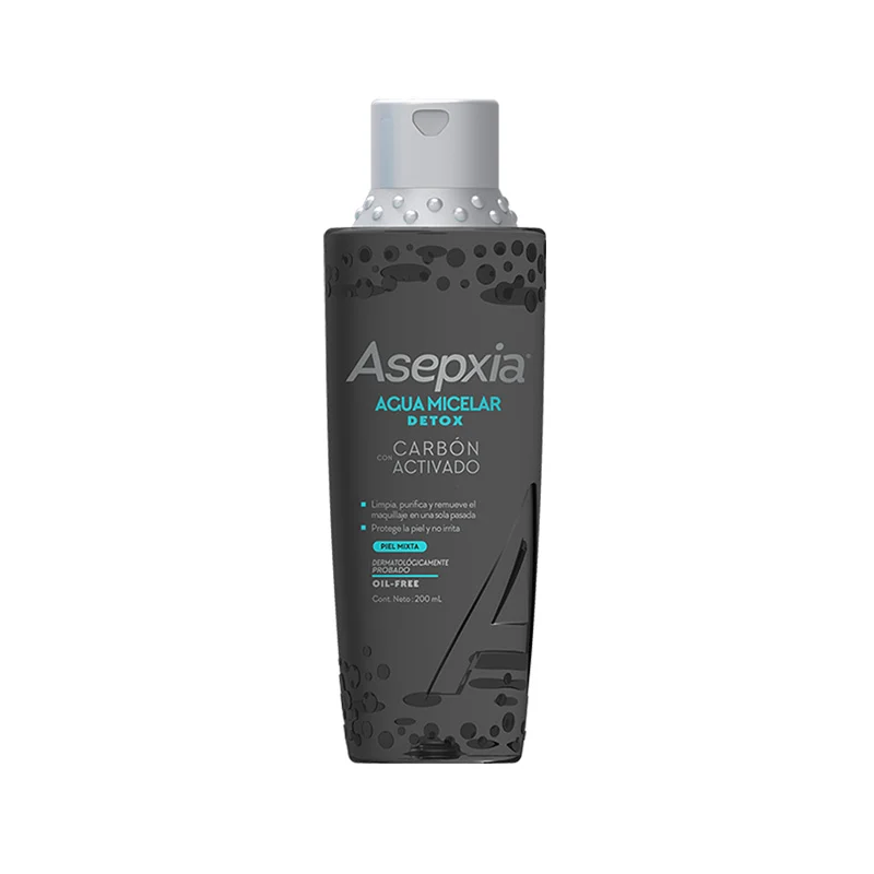 Comprar Asepxia Carbón Detox Activado Agua Micelar Con 200 Ml