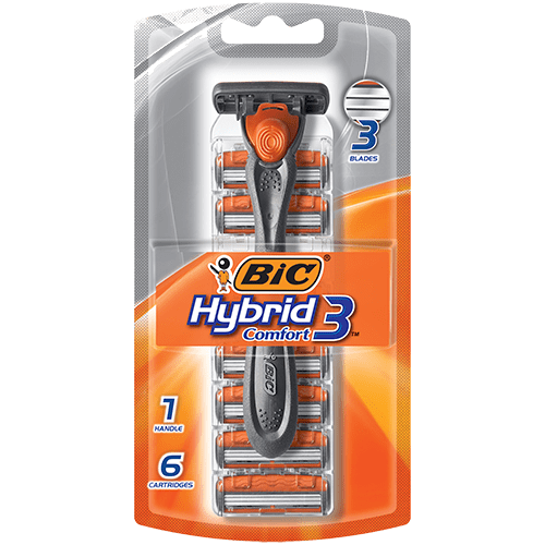 Comprar Bic Hybrid 3 Comfort Máquina Para Afeitar Con 6 Cartuchos