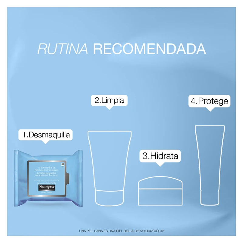 Comprar Neutrogena Toallitas Desmaquillantes Con 25 Piezas