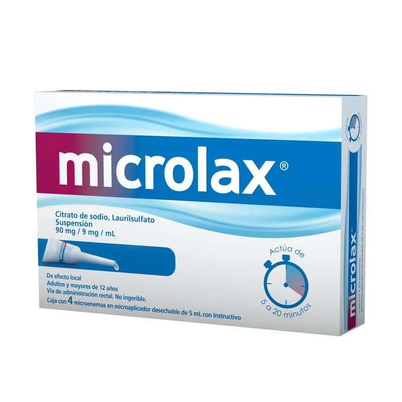 Comprar Microlax 90/9 Mg Suspensión Con 4 Microenemas