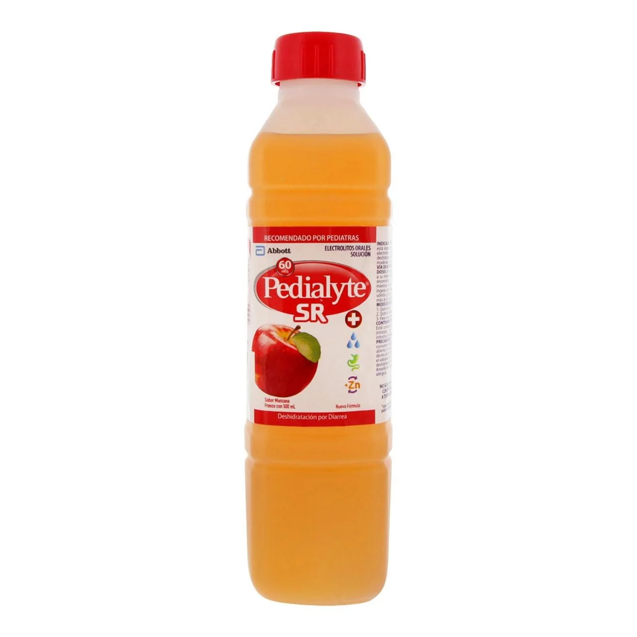 Comprar Pedialyte 60 Meq Suero Hidratante Sabor Manzana Con 500 Ml