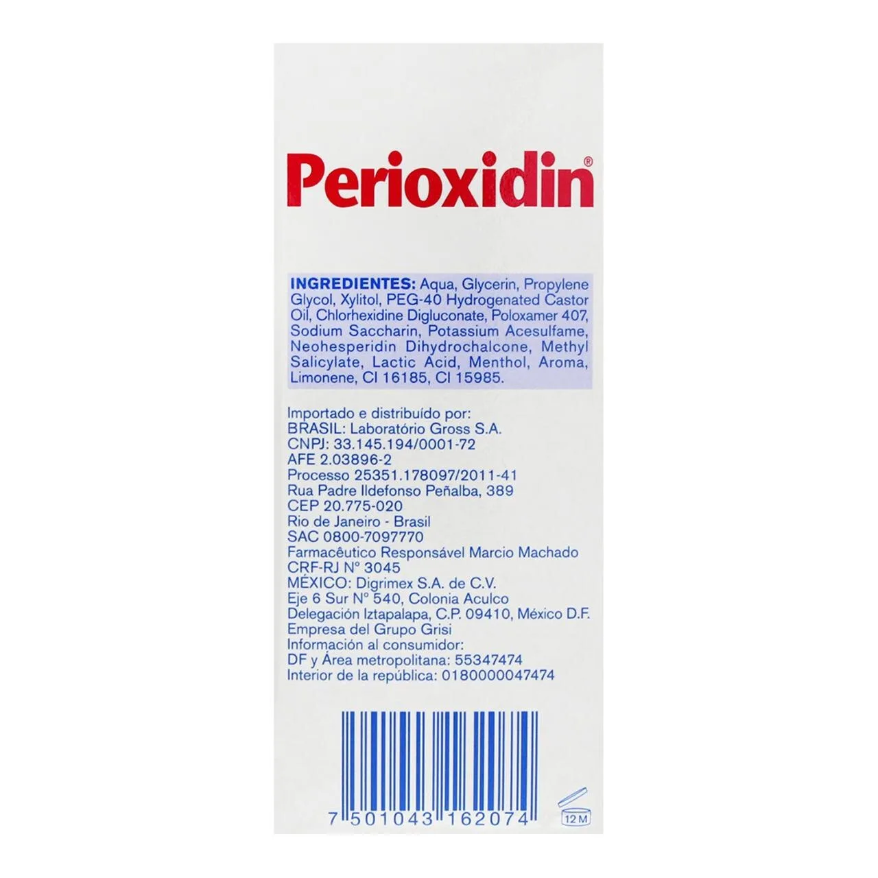 Comprar Perioxidin 0.12% Enjuague Bucal Sin Alcohol Solución 200 Ml