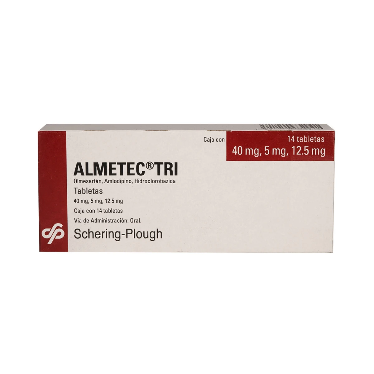 Comprar Almetec-Tri 40/5/12.5 Mg Con 14 Tabletas