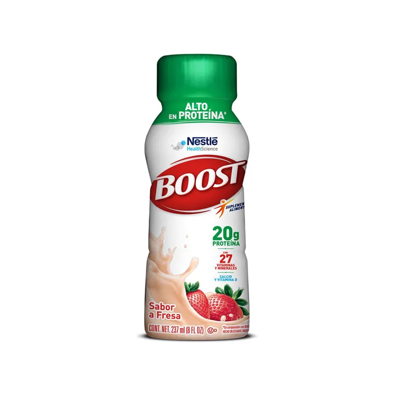 Comprar Boost Alto En Proteína Suplemento Alimenticio Sabor Fresa Con 237 Ml