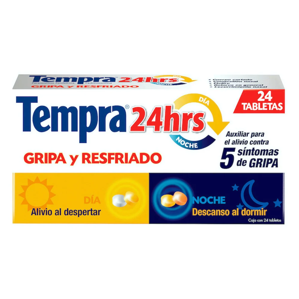 Comprar Tempra 24 Hrs Con 24 Tabletas