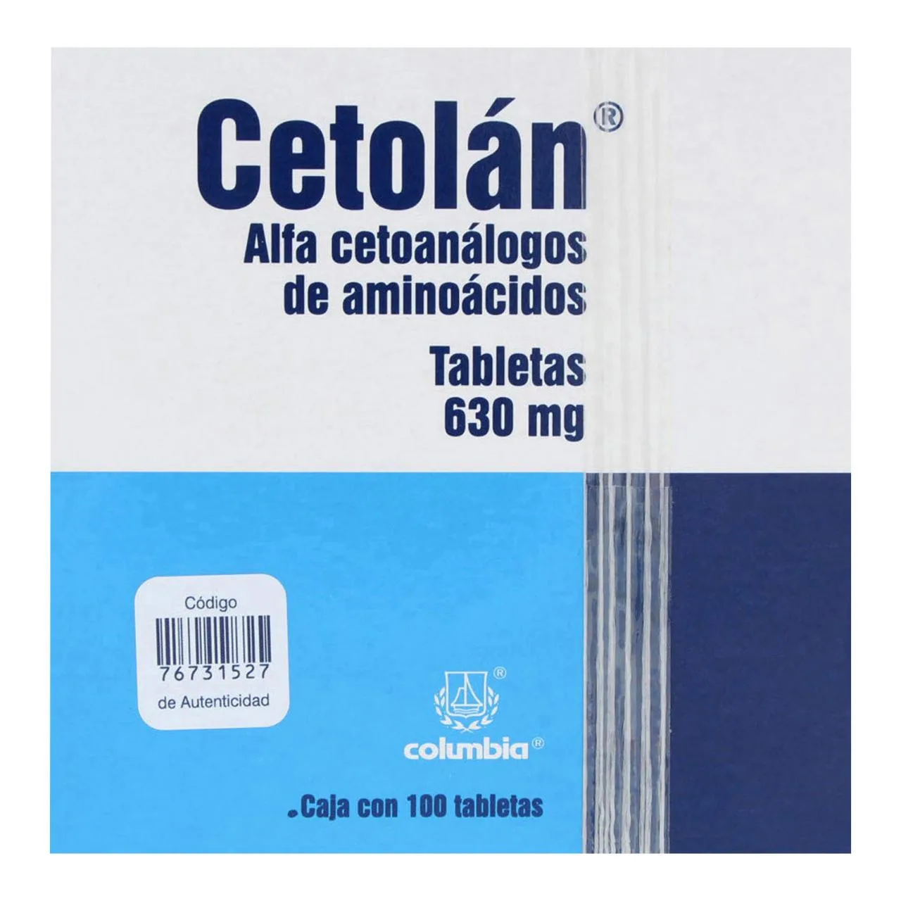 Comprar Cetolán 630 Mg Con 100 Tabletas