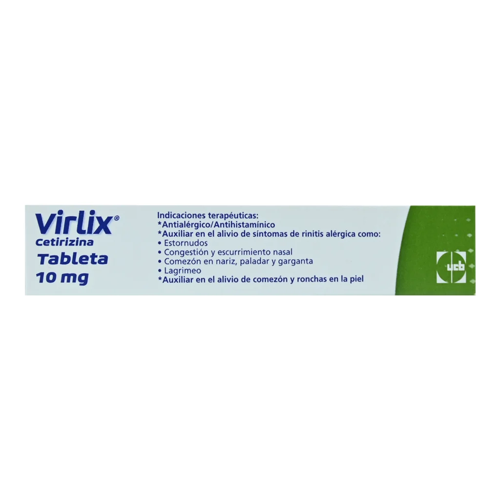 Comprar Virlix 10 Mg Con 20 Tabletas