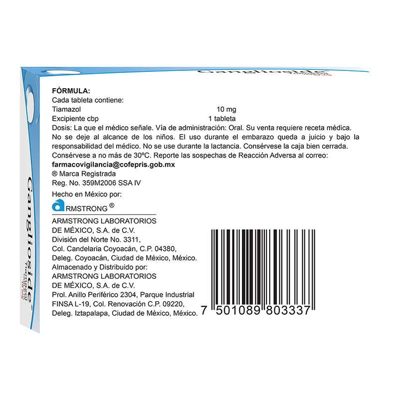 Comprar Ganglioside 10 Mg Con 20 Tabletas