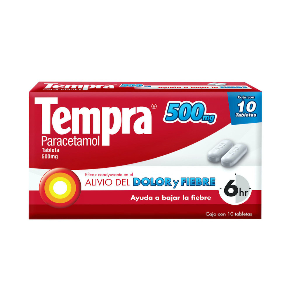 Comprar Tempra 500 Mg Con 10 Tabletas