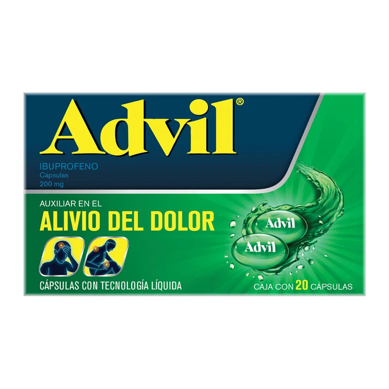 Comprar Advil Fast Gel 200 Mg Con 20 Cápsulas