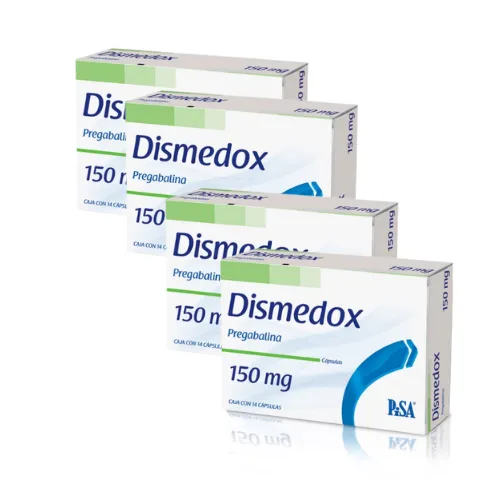 Comprar Dismedox 150 Mg Con 14 Cápsulas Pack 4×3