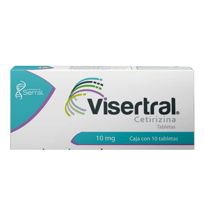 Comprar Visertral 10 Mg Con 10 Tabletas